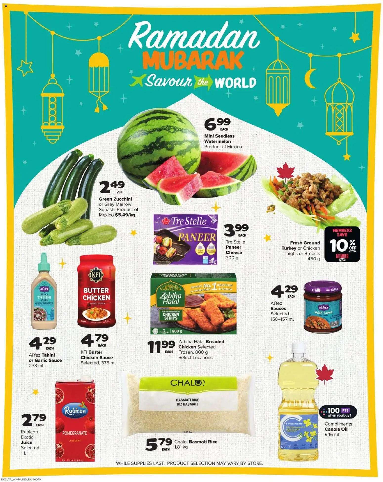 Thrifty Foods flyer valid from 26.02.2026 | Page: 18 | Products: Turkey, Butter, Cheese, Juice