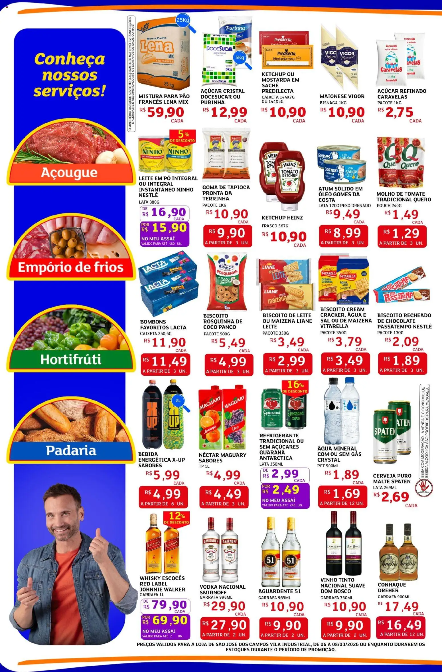 Assaí Atacadista Folheto - válido de 06.03.2026 | Página: 2 | Produtos: Pó, Ketchup, Bebida, Açúcar