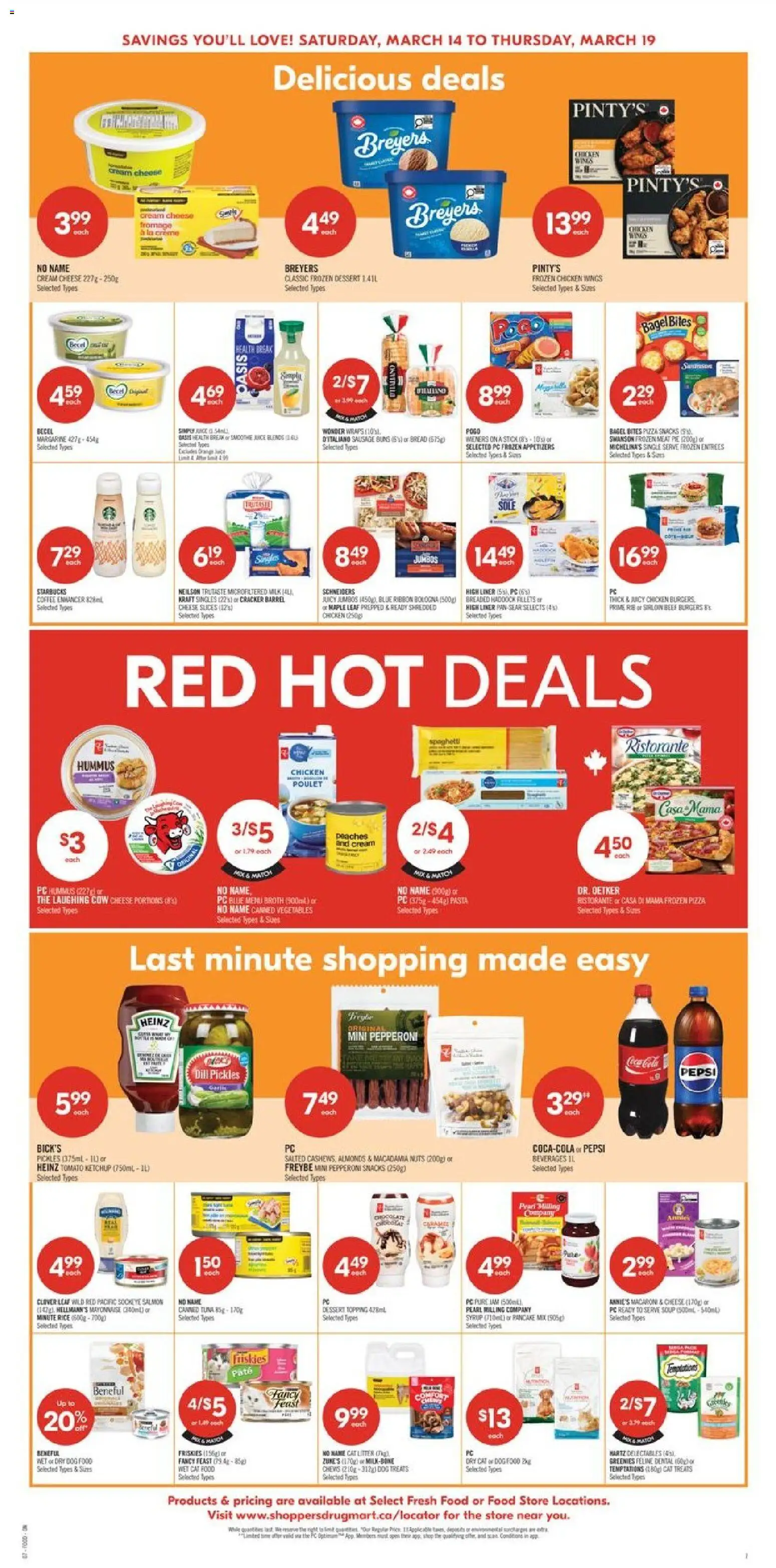 Shoppers flyer valid from 13.03.2026 | Page: 6 | Products: Rice, Nuts, Cream, PC