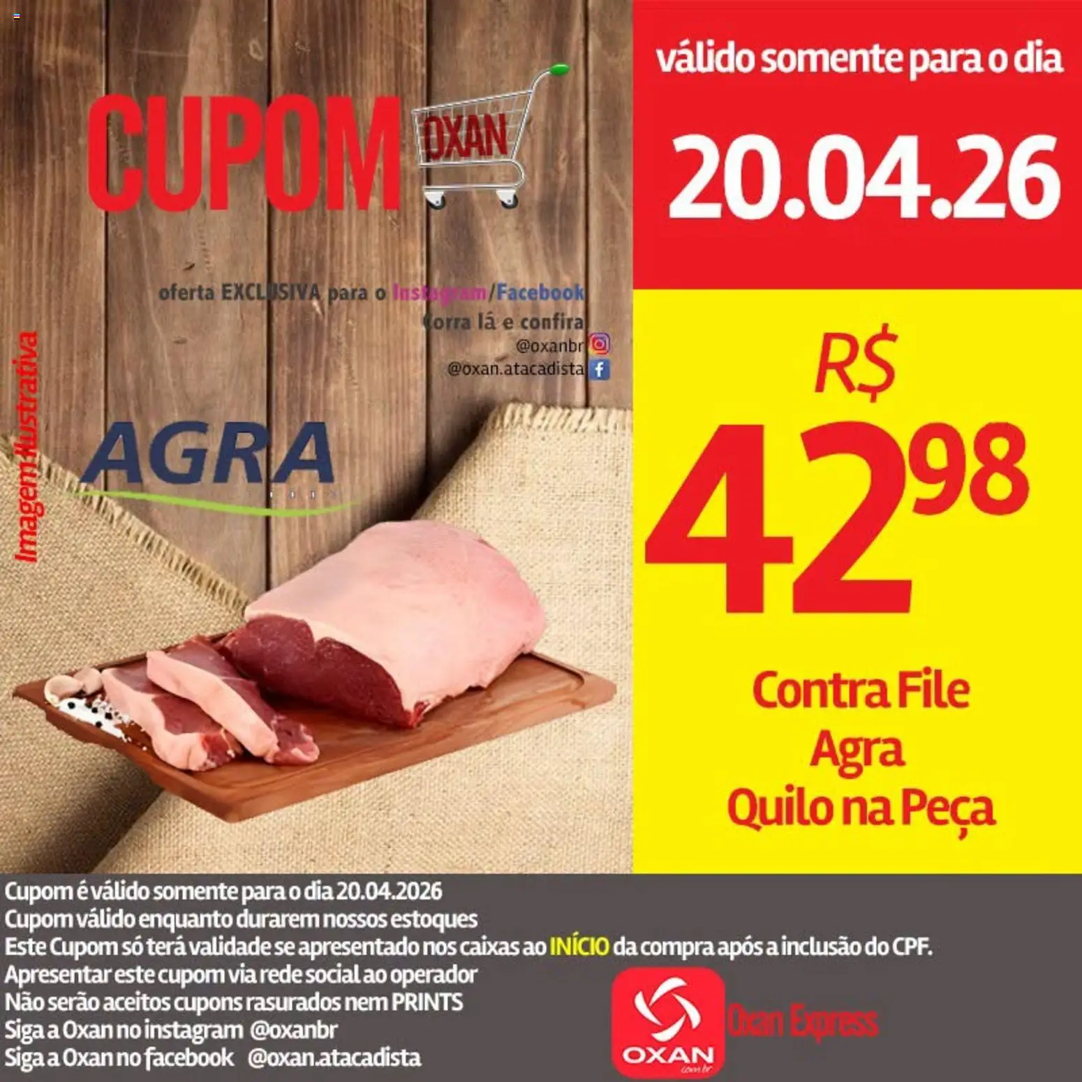 Oxan Atacadista Folheto - válido de 20.04.2026 | Página: 14 | Produtos: Contra filé