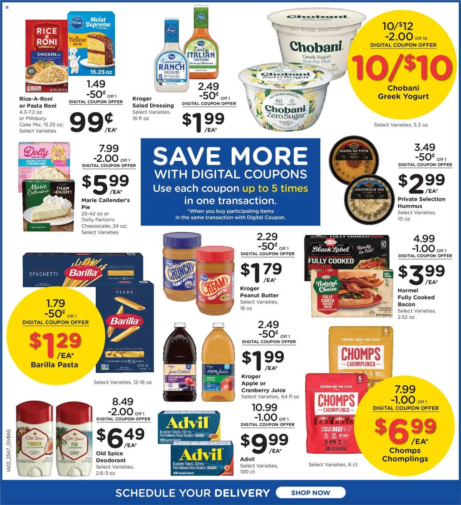 Kroger Ad - valid from 26.12.2025 | Page: 4 | Products: Butter, Yogurt, Rice, Tea