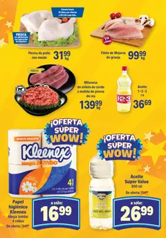 Vista previa de Pierna de pollo con muslo, Fresh chicken leg with thigh., nuevo folleto de la tienda, válido en México a partir del 28.10.2025 | Página: 3 | Productos: Pollo, Milanesa, Cerdo, Papel higiénico