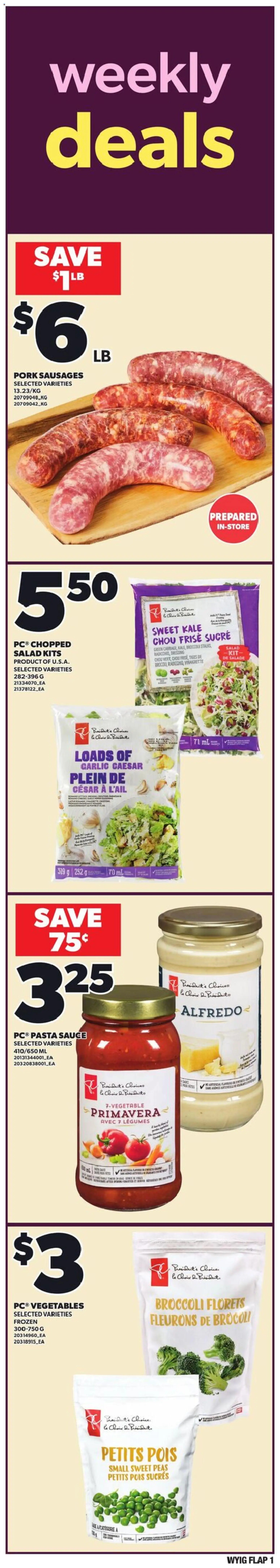 Independent Grocer flyer valid from 01.01.2026 | Page: 1 | Products: Pasta, Salad, Pork
