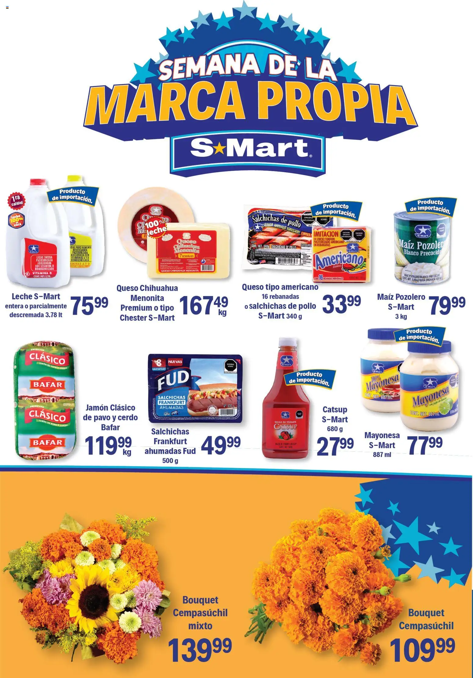 Nuevas ofertas de S-Mart válidas en toda la República Mexicana desde el 07.11.2025. ¡Encuentra las mejores ofertas en S-Mart folleto Monterrey! | Página: 5 | Productos: Mayonesa, Limón, Queso, Catsup