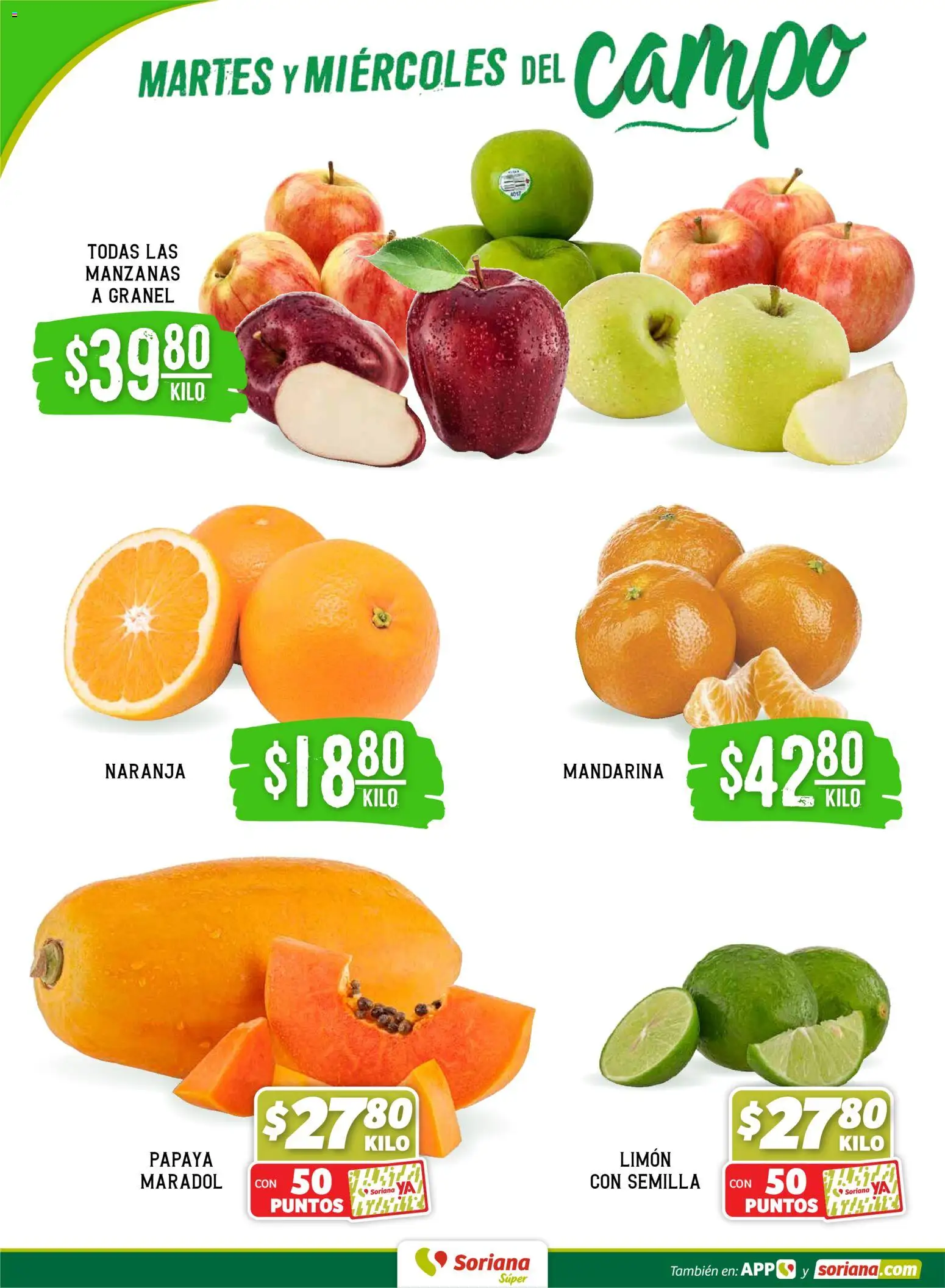 Nuevas ofertas de Soriana válidas en toda la República Mexicana desde el 17.02.2026. ¡Encuentra las mejores ofertas en Soriana - Martes y Miércoles del Campo Súper: Tamaulipas (excepto Cd. Victoria y Tampico)! | Página: 2