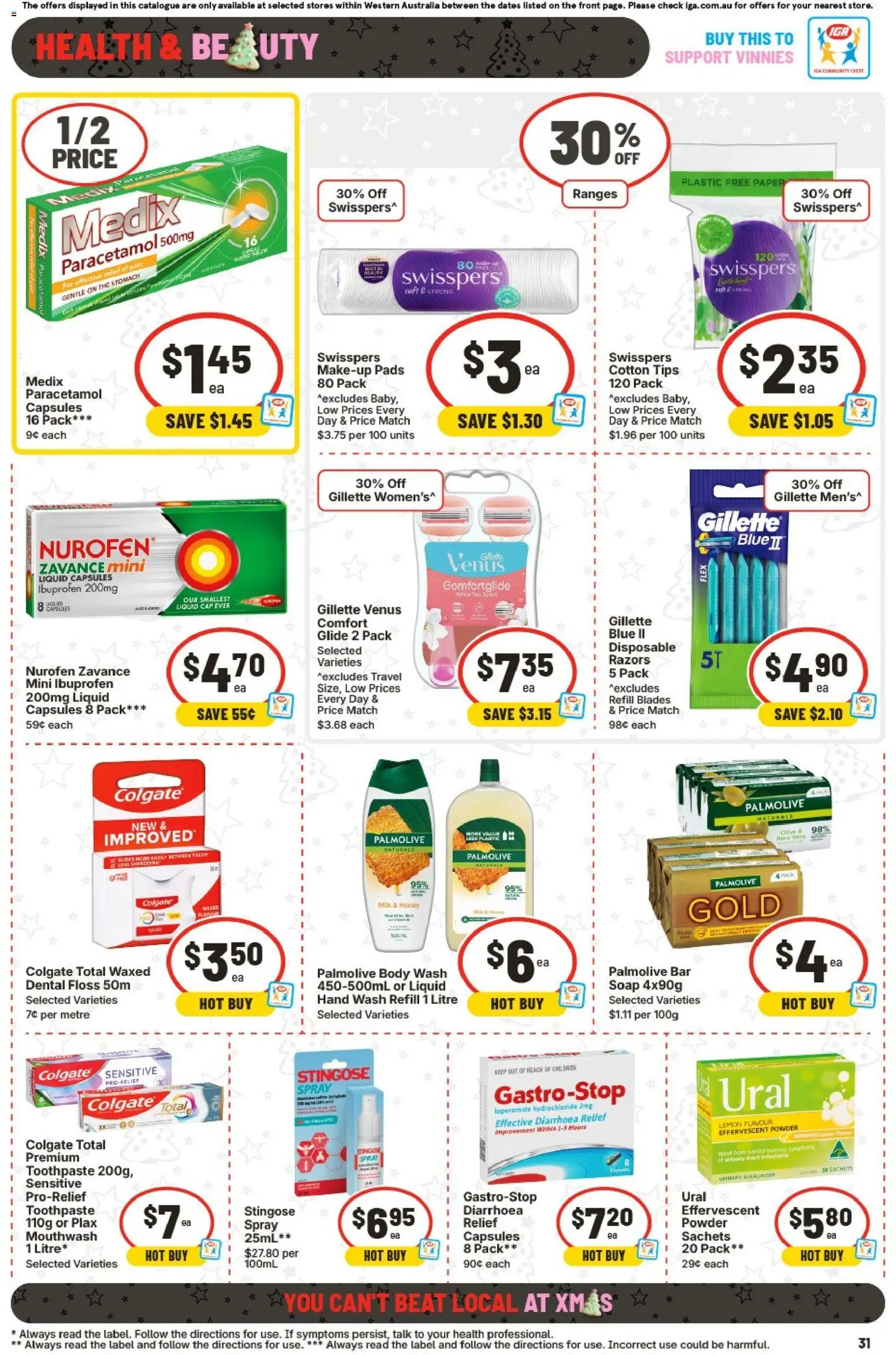 IGA catalogue - valid from 10.12.2025 | Page: 38 | Products: Milk, Honey, Soap, Cotton tips