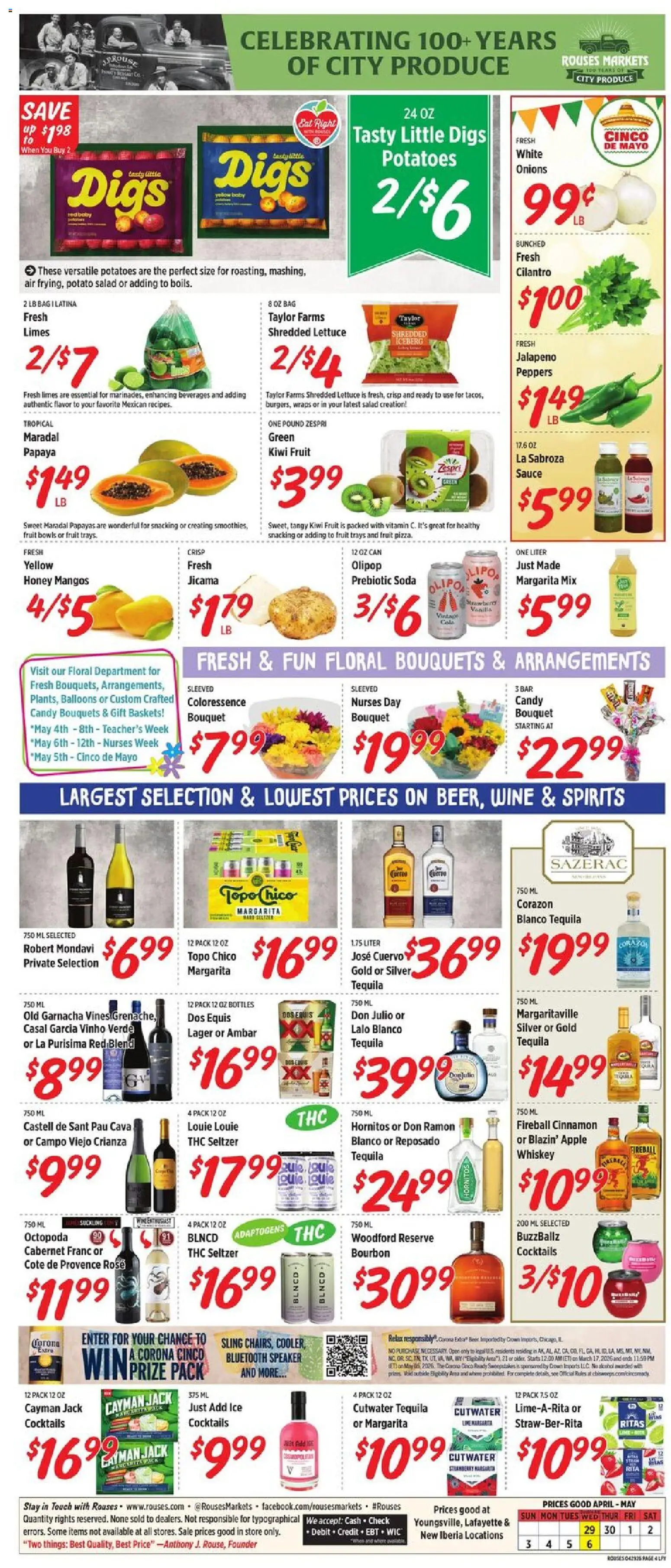 The new Rouses flyer is now online. See all May offers on your mobile and save! | United States