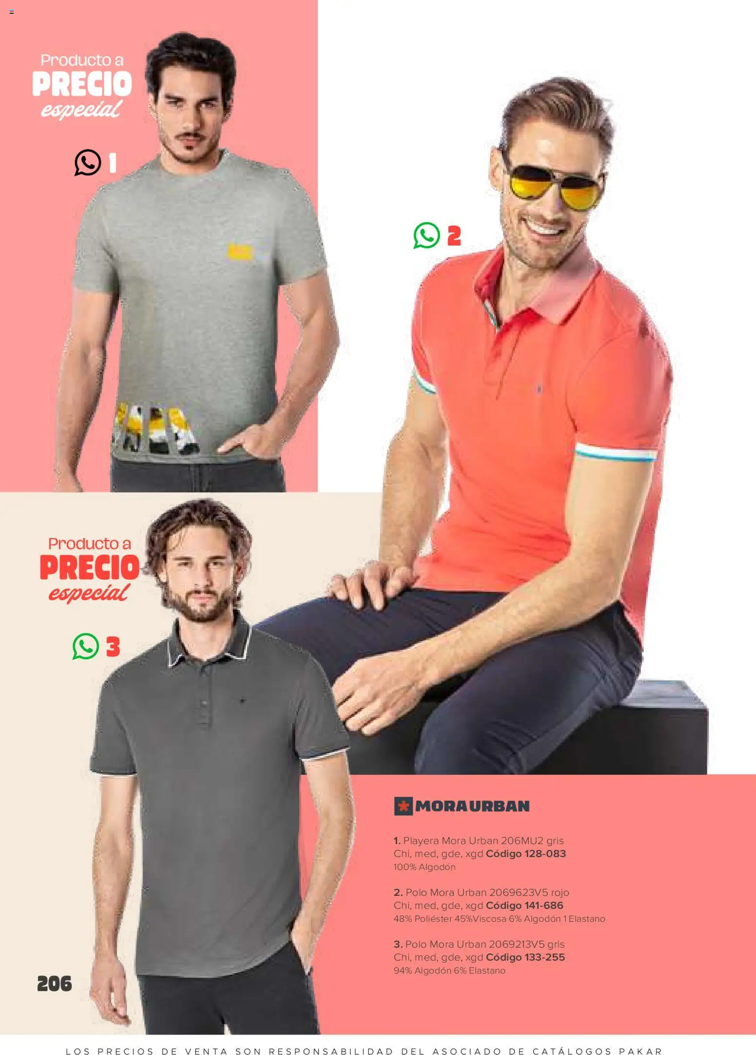 Nuevas ofertas de SC Pakar válidas en toda la República Mexicana desde el 30.01.2026. ¡Encuentra las mejores ofertas en SC Pakar catálogo Ropa! | Página: 206 | Productos: Algodón, Playera