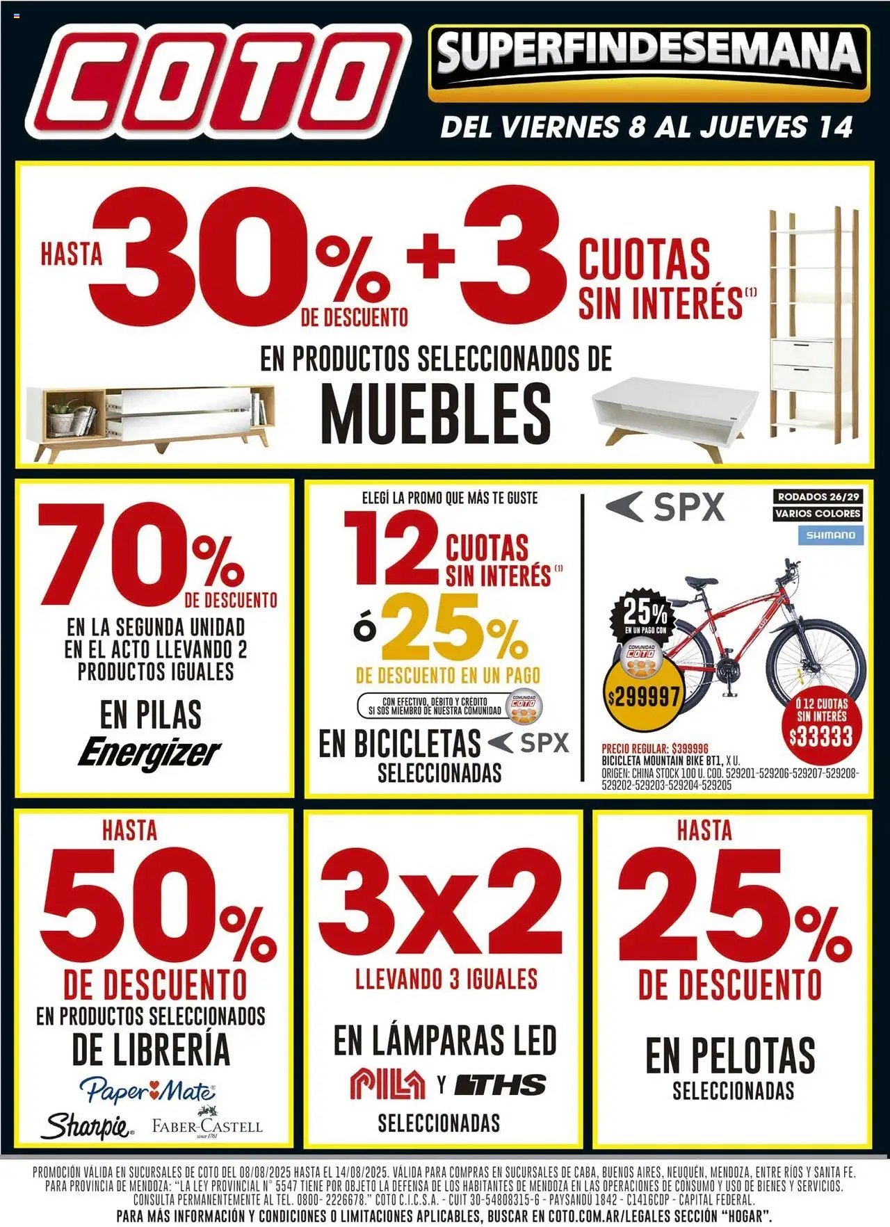 Coto hogar │ válido desde el 08.08.2025 | Página: 1 | Productos: Pila, Pilas, Té