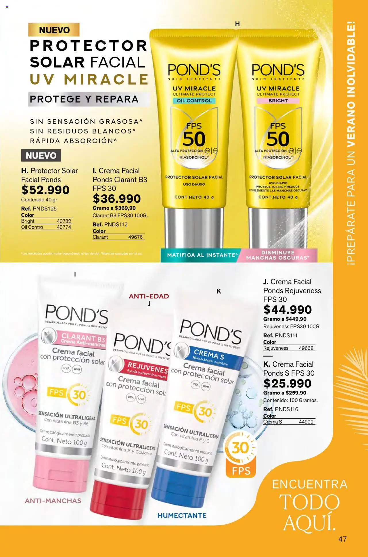Leonisa revista - valida desde el 01.10.2025 | Página: 47 | Productos: Crema, Protector solar