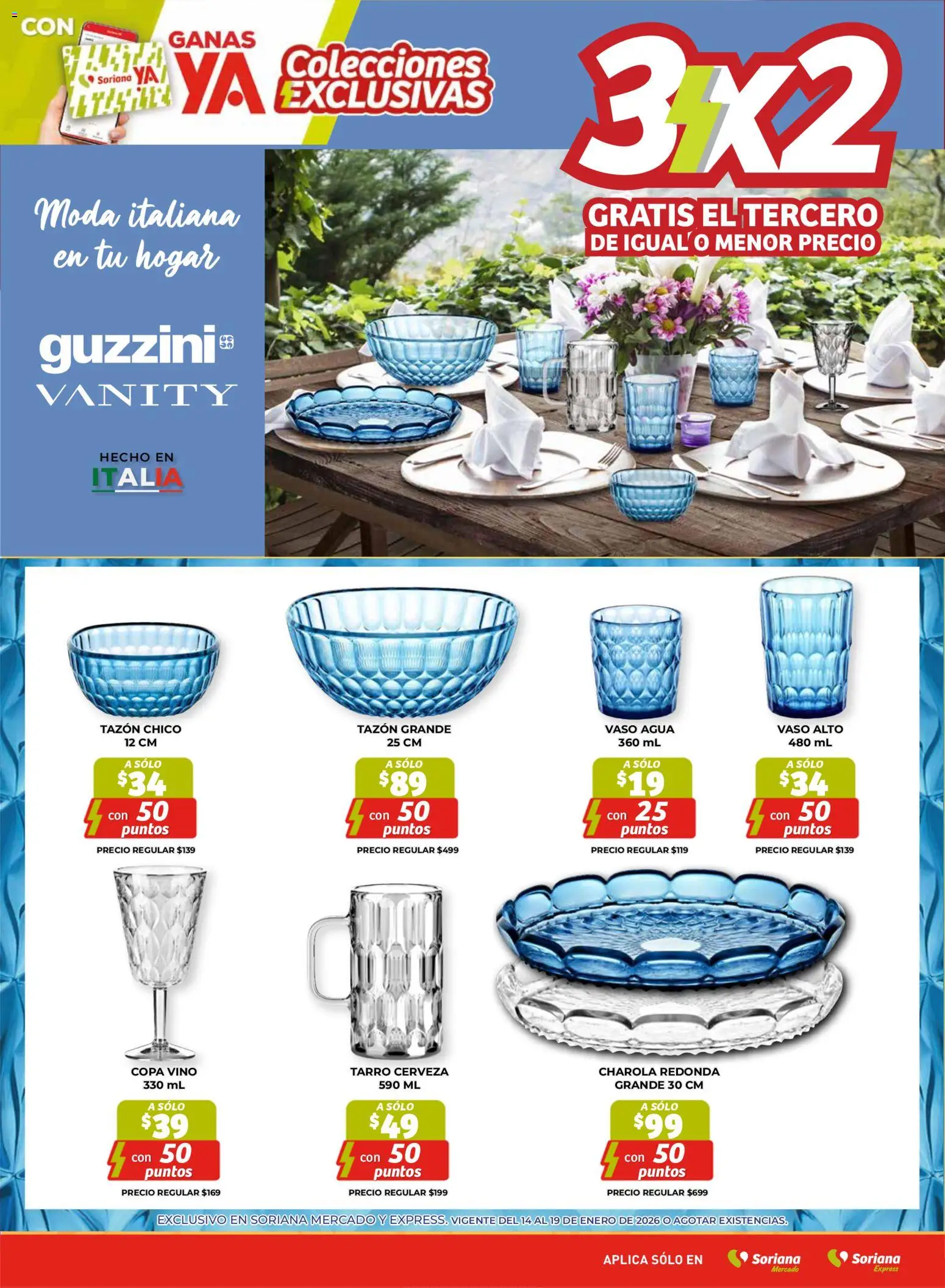 Nuevas ofertas de Soriana válidas en toda la República Mexicana desde el 15.01.2026. ¡Encuentra las mejores ofertas en Soriana - Fin de Semana Mercado: Coah, Chih y Dur! | Página: 11 | Productos: Agua, Cerveza, Vino