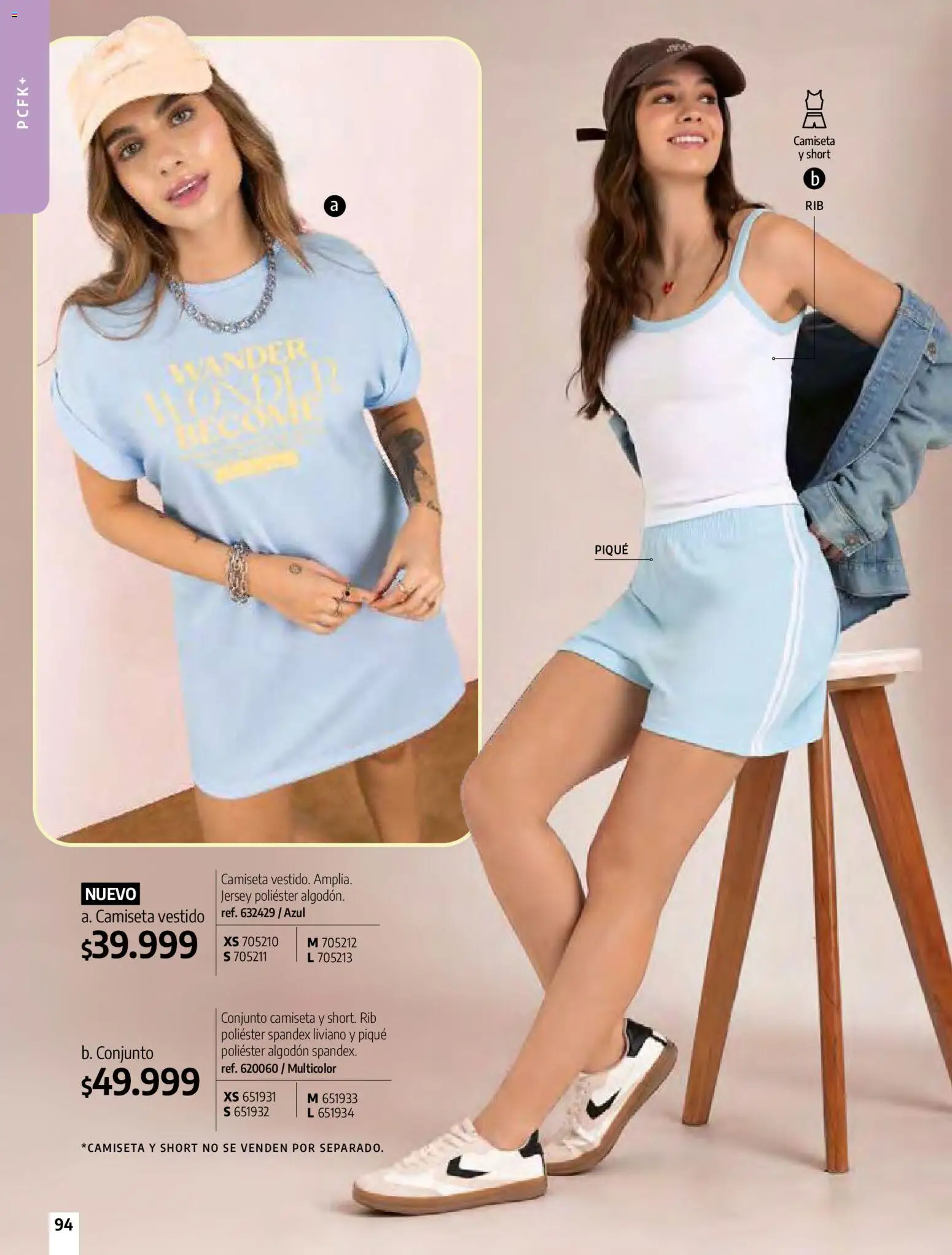 Pacifika revista - valida desde el 01.04.2026 | Página: 94 | Productos: Algodón, Short, Camiseta, Conjunto