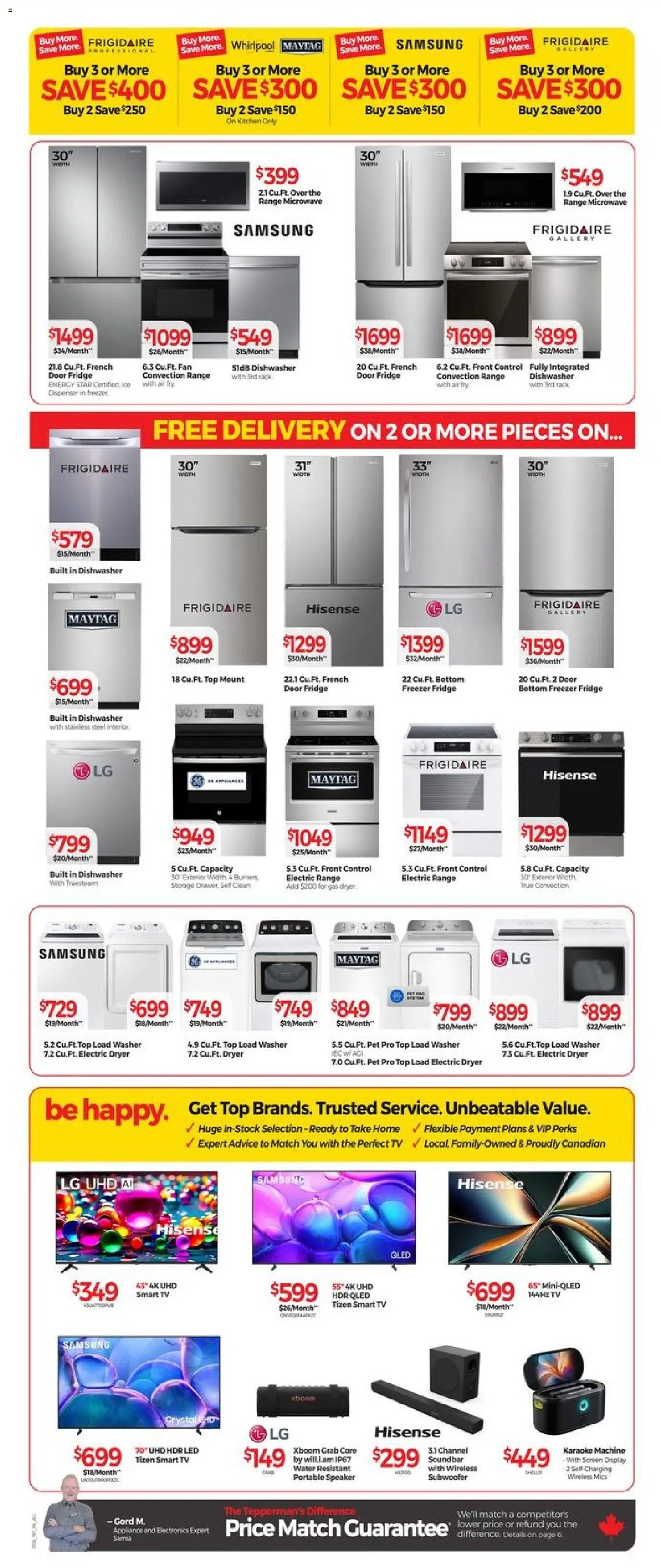 Tepperman's flyer valid from 01.01.2026 | Page: 8 | Products: Freezer, Dryer, Dishwasher, Fan