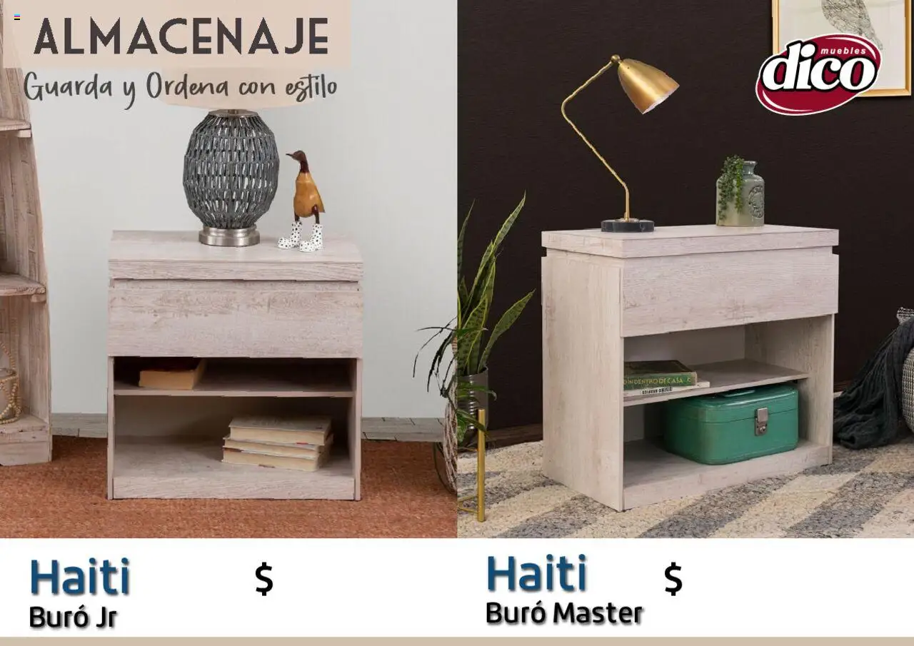 Nuevas ofertas de Muebles Dico válidas en toda la República Mexicana desde el 12.02.2025. ¡Encuentra las mejores ofertas en Muebles Dico catálogo Almacenaje! | Página: 21 | Productos: Buró