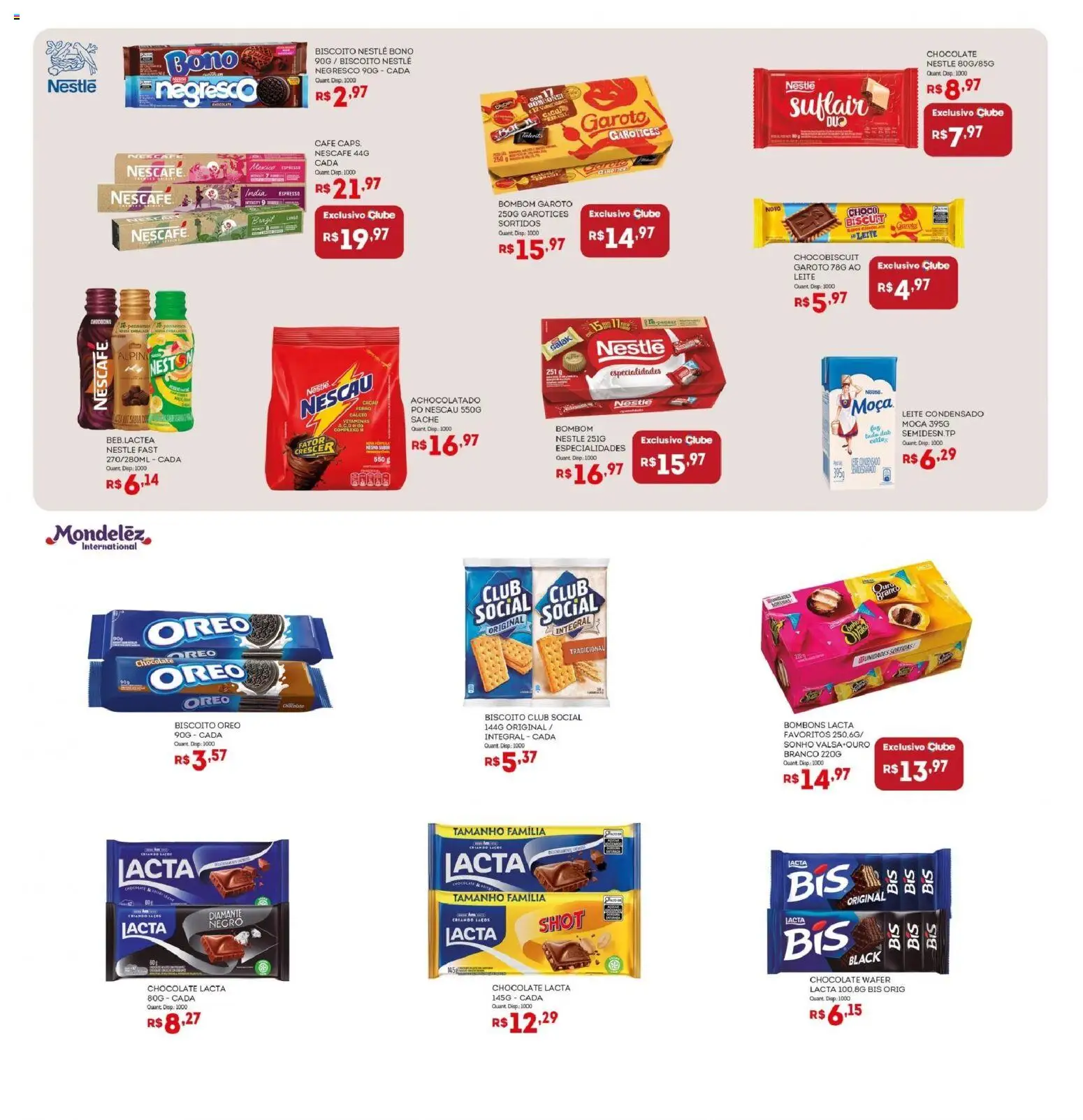 Bistek Supermercados Folheto - válido de 25.02.2026 | Página: 7 | Produtos: Café, Chocolate, Bombom, Leite condensado