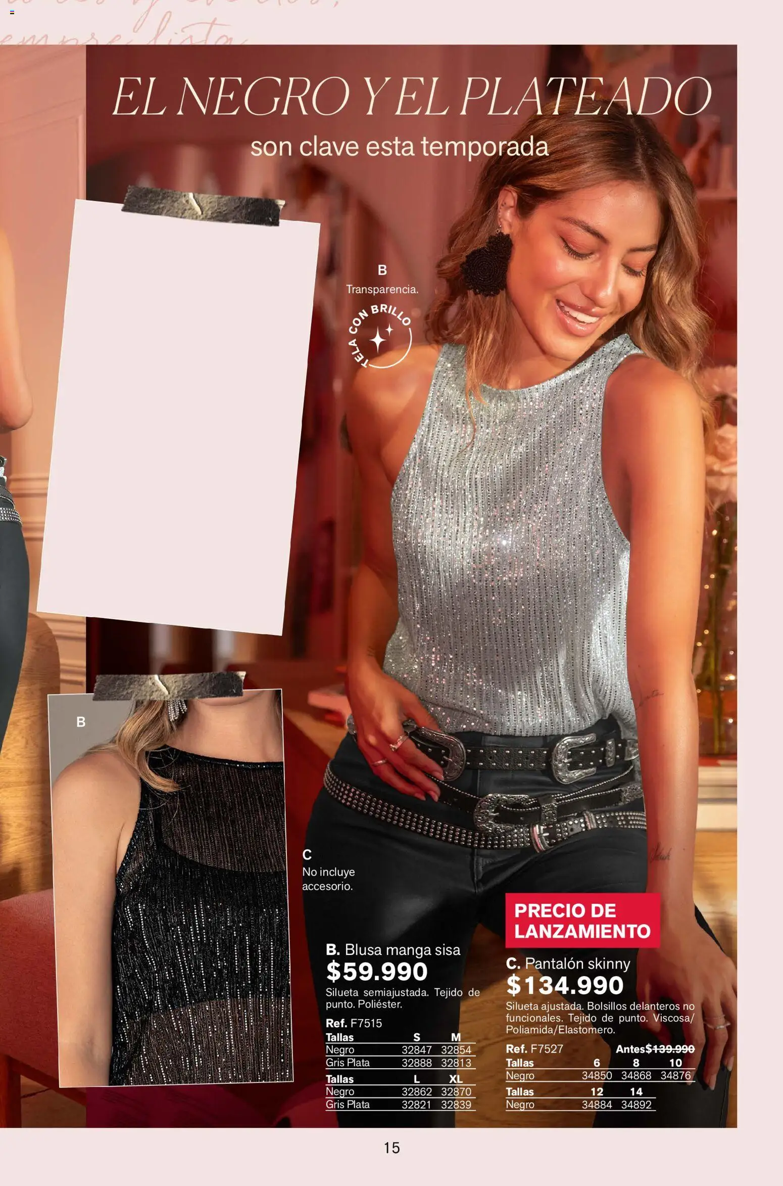 Leonisa revista - valida desde el 01.11.2025 | Página: 15 | Productos: Brillo, Blusa