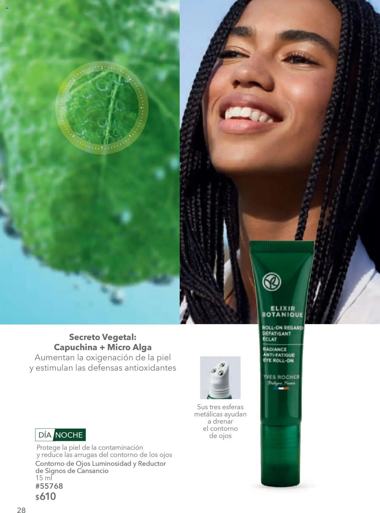 Nuevas ofertas de Yves Rocher válidas en toda la República Mexicana desde el 05.08.2025. ¡Encuentra las mejores ofertas en Yves Rocher - Campaña 11 2025! | Página: 28 | Productos: Contorno de ojos, Contorno