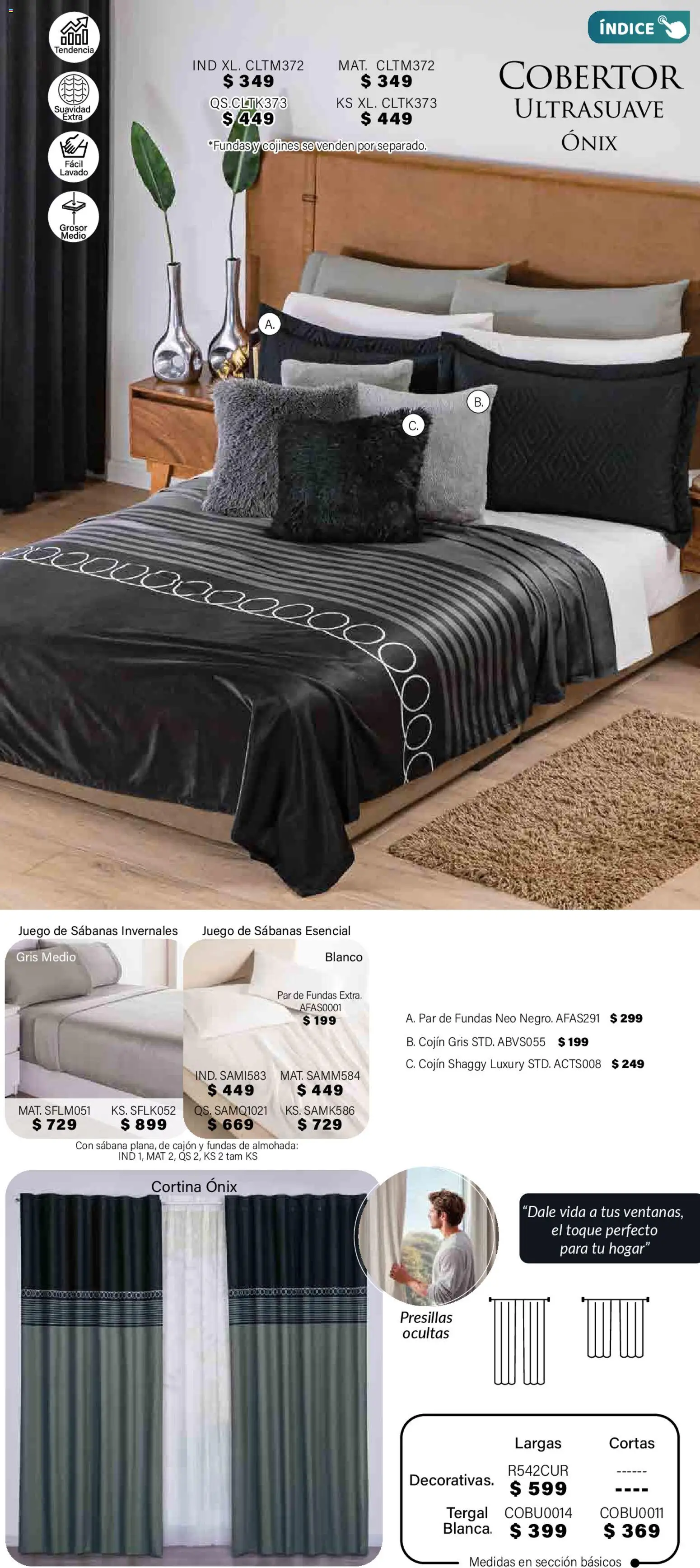 Nuevas ofertas de Colchas Concord válidas en toda la República Mexicana desde el 01.11.2025. ¡Encuentra las mejores ofertas en Colchas Concord Buen Fin! | Página: 395 | Productos: Cobertor, Juego, Almohada, Sabanas