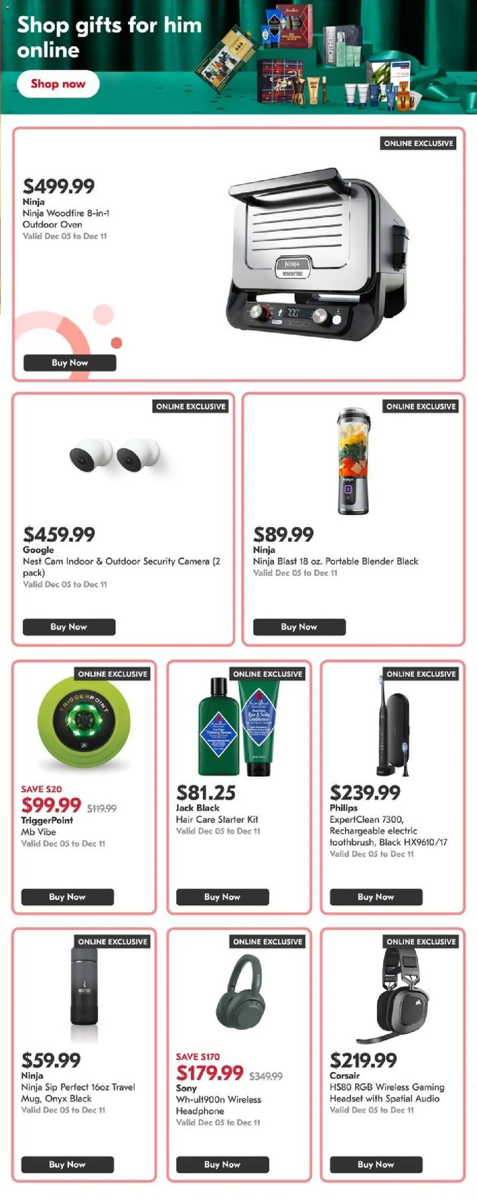 Pharmaprix flyer valid from 05.12.2025 | Page: 2 | Products: Audio, Camera, Oven, Electric toothbrush