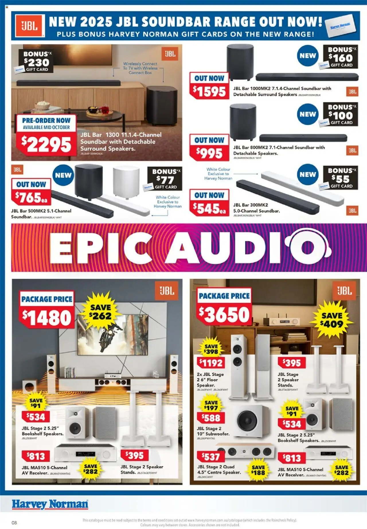 Harvey Norman catalogue - valid from 10.10.2025 | Page: 8 | Products: Bookshelf, Box, Audio, Speaker