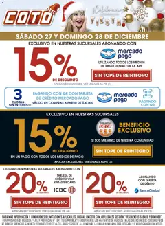 Vista previa Coto - Descuento válido desde el 27.12.2025