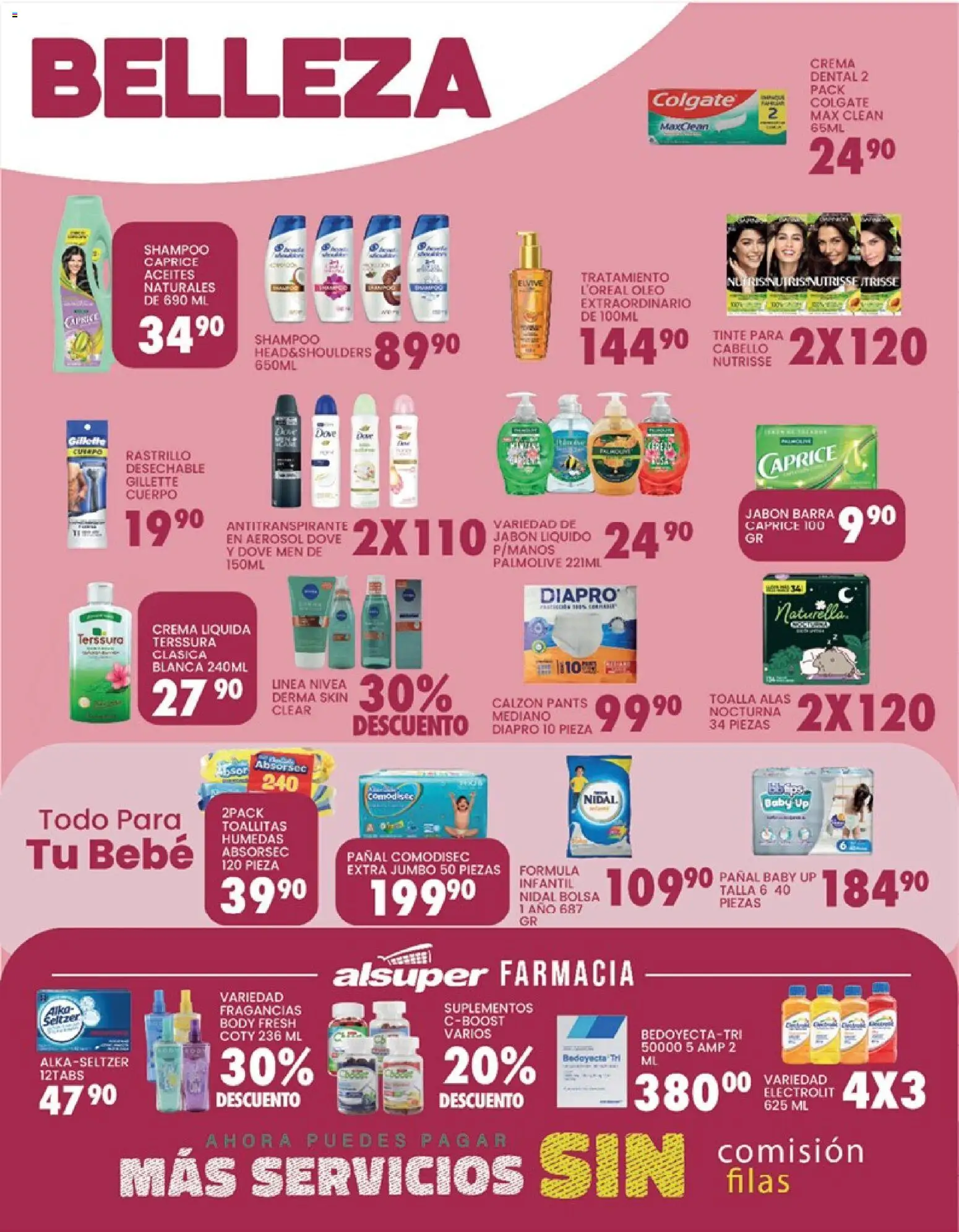 Nuevas ofertas de Alsuper válidas en toda la República Mexicana desde el 06.03.2026. ¡Encuentra las mejores ofertas en Alsuper folleto Durango! | Página: 4 | Productos: Bolsa, Toallitas húmedas, Pants, Jabón