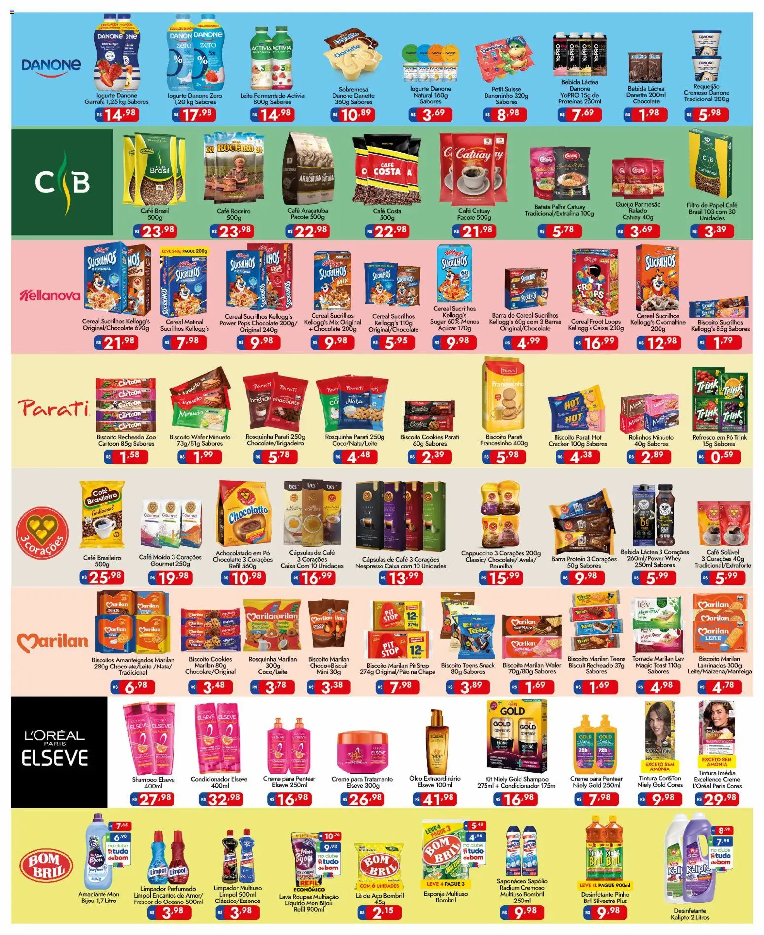 Supermercados Rondon Folheto - válido de 09.01.2026 | Página: 3 | Produtos: Leite, Óleo, Bebida, Saponáceo