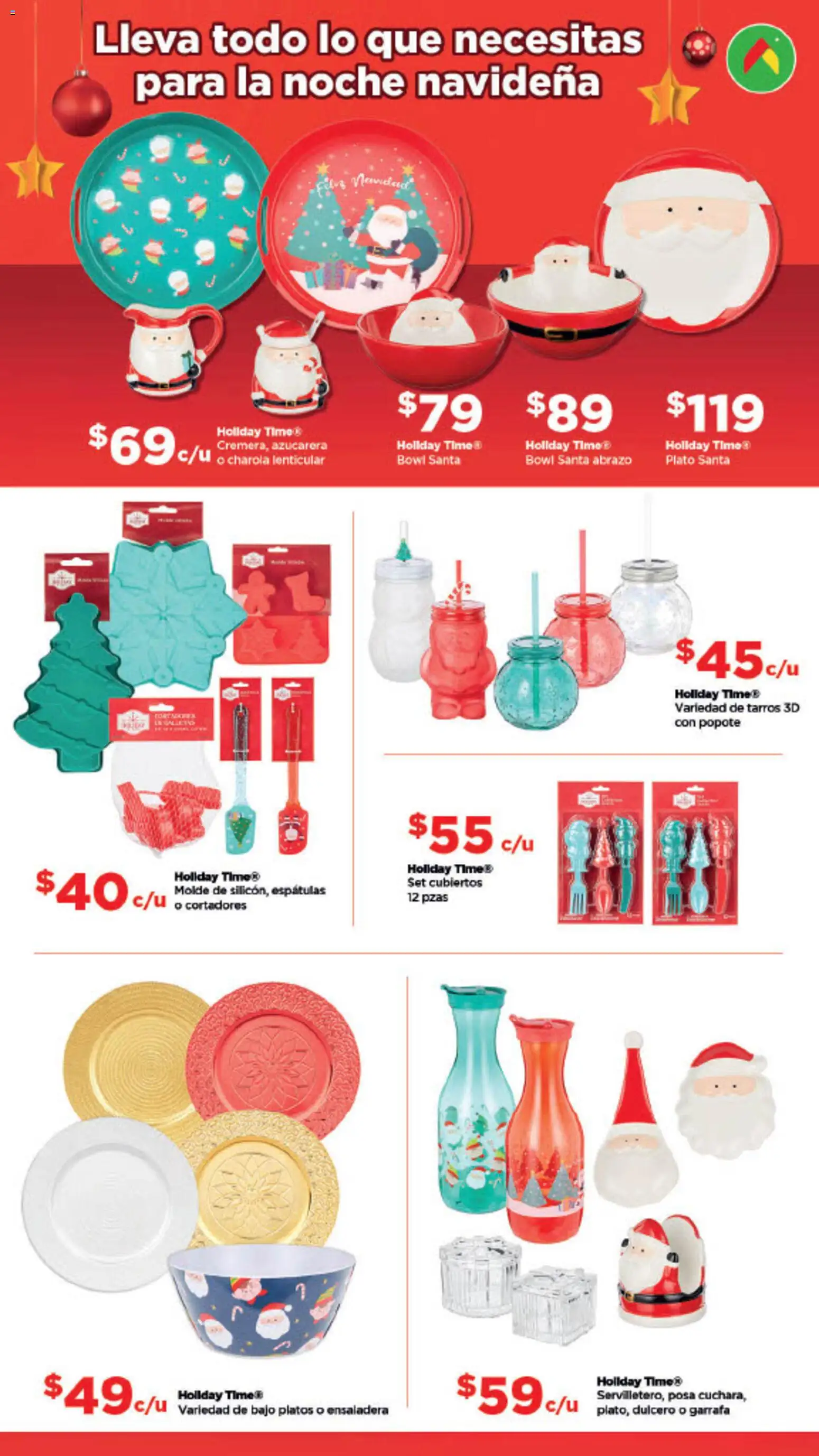 Nuevas ofertas de Bodega Aurrerá válidas en toda la República Mexicana desde el 03.11.2025. ¡Encuentra las mejores ofertas en Bodega Aurrerá folleto Aquí sí te alcanza para la magia de la Navidad! | Página: 11 | Productos: Ensaladera, Bowl, Molde, Azucarera