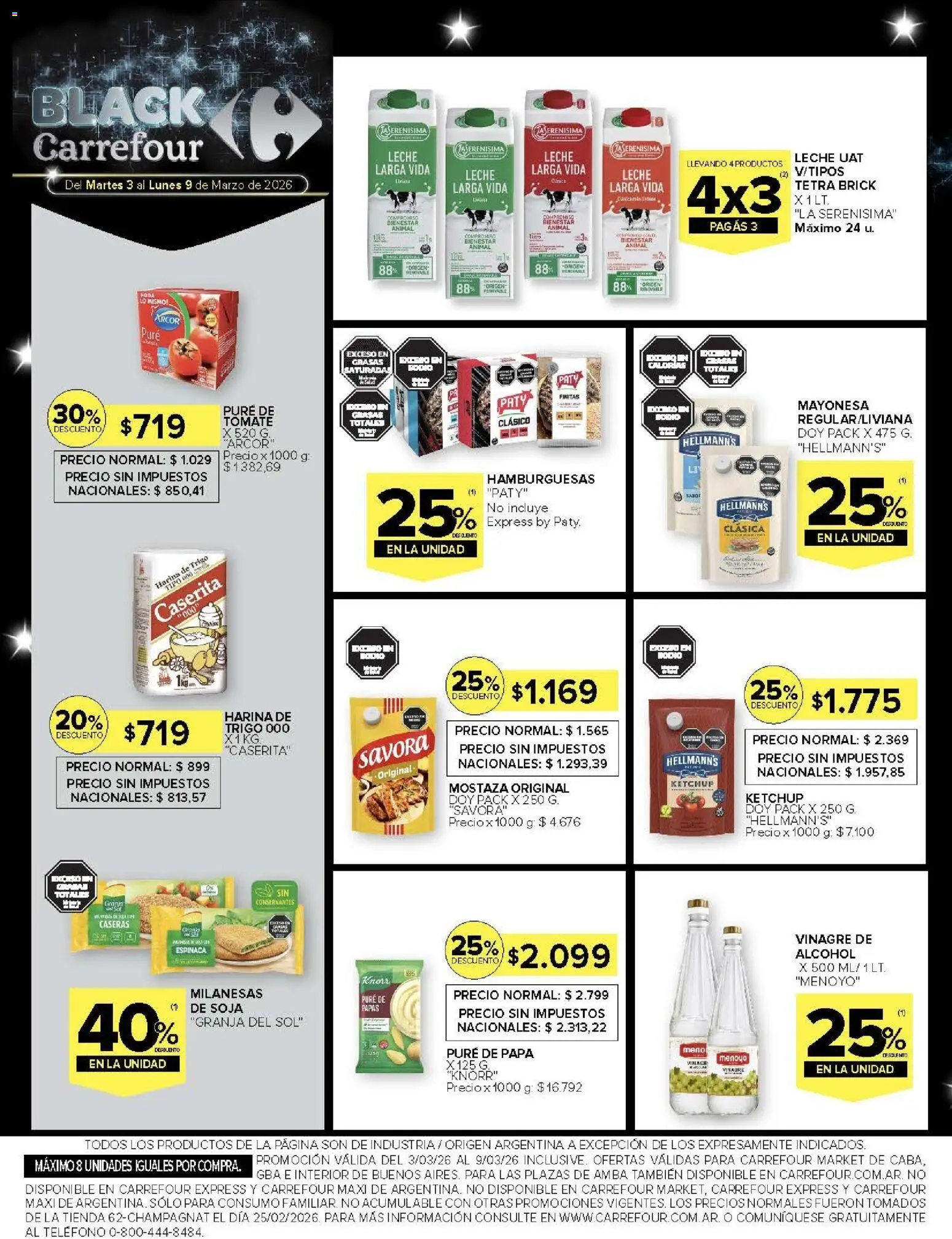 Carrefour ofertas │ válido desde el 03.03.2026 | Página: 52 | Productos: Teléfono, Ketchup, Mostaza, Tomate