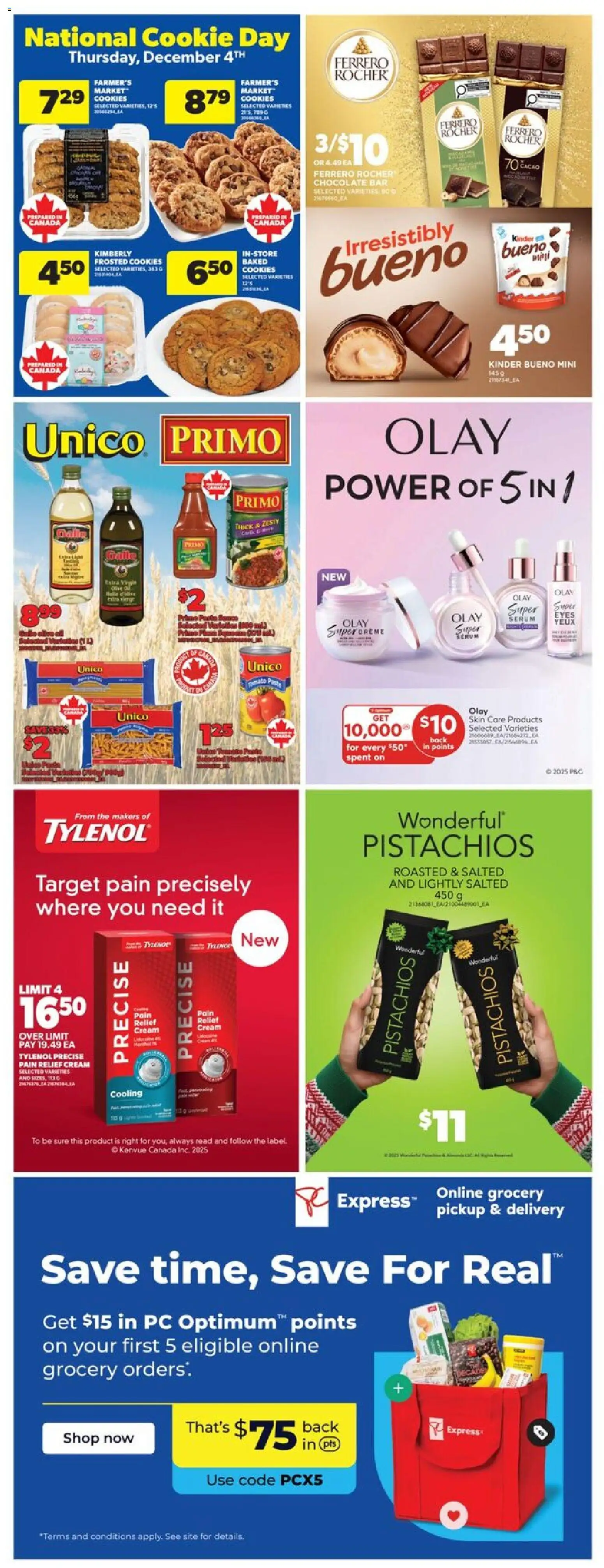 Real Canadian Superstore flyer valid from 27.11.2025 | Page: 33 | Products: Cream, Cookies, PC, Chocolate