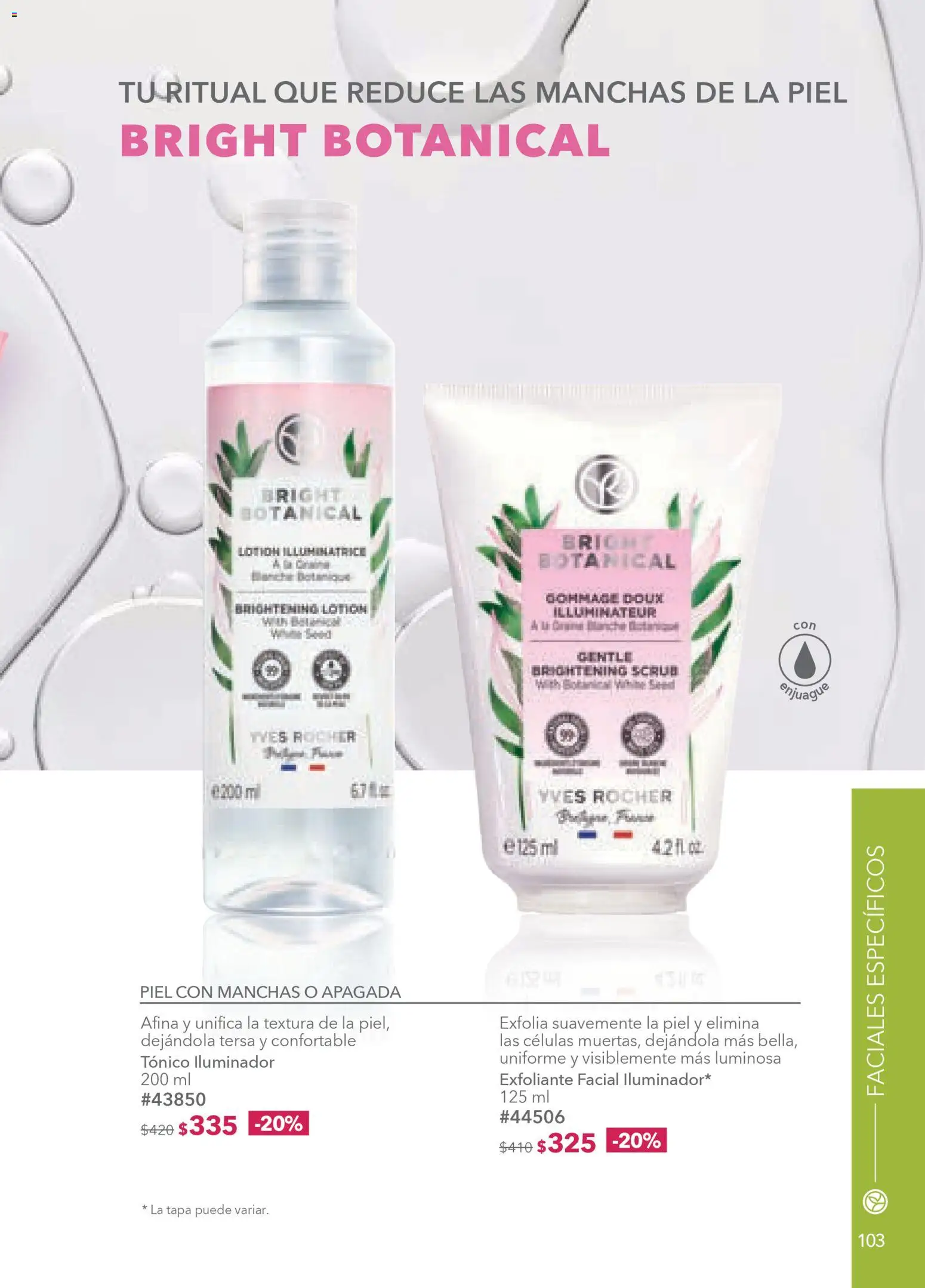 Nuevas ofertas de Yves Rocher válidas en toda la República Mexicana desde el 10.02.2026. ¡Encuentra las mejores ofertas en Yves Rocher campaña 3 2026! | Página: 101 | Productos: Iluminador, Exfoliante facial