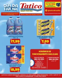 Tatico - Ofertas do Dia - Pré-Visualização do folheto da loja Tatico, válido de 16.02.2026 | Página: 18 | Produtos: Pó, Amaciante de roupas, Leite, Arroz