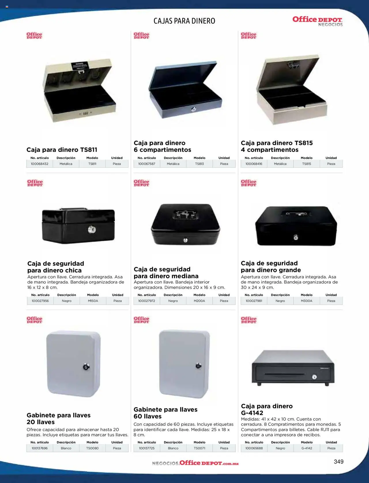 Nuevas ofertas de Office Depot válidas en toda la República Mexicana desde el 09.01.2025. ¡Encuentra las mejores ofertas en Office Depot catálogo 2025! | Página: 351 | Productos: Gabinete, Bandeja, Impresora, Cerradura