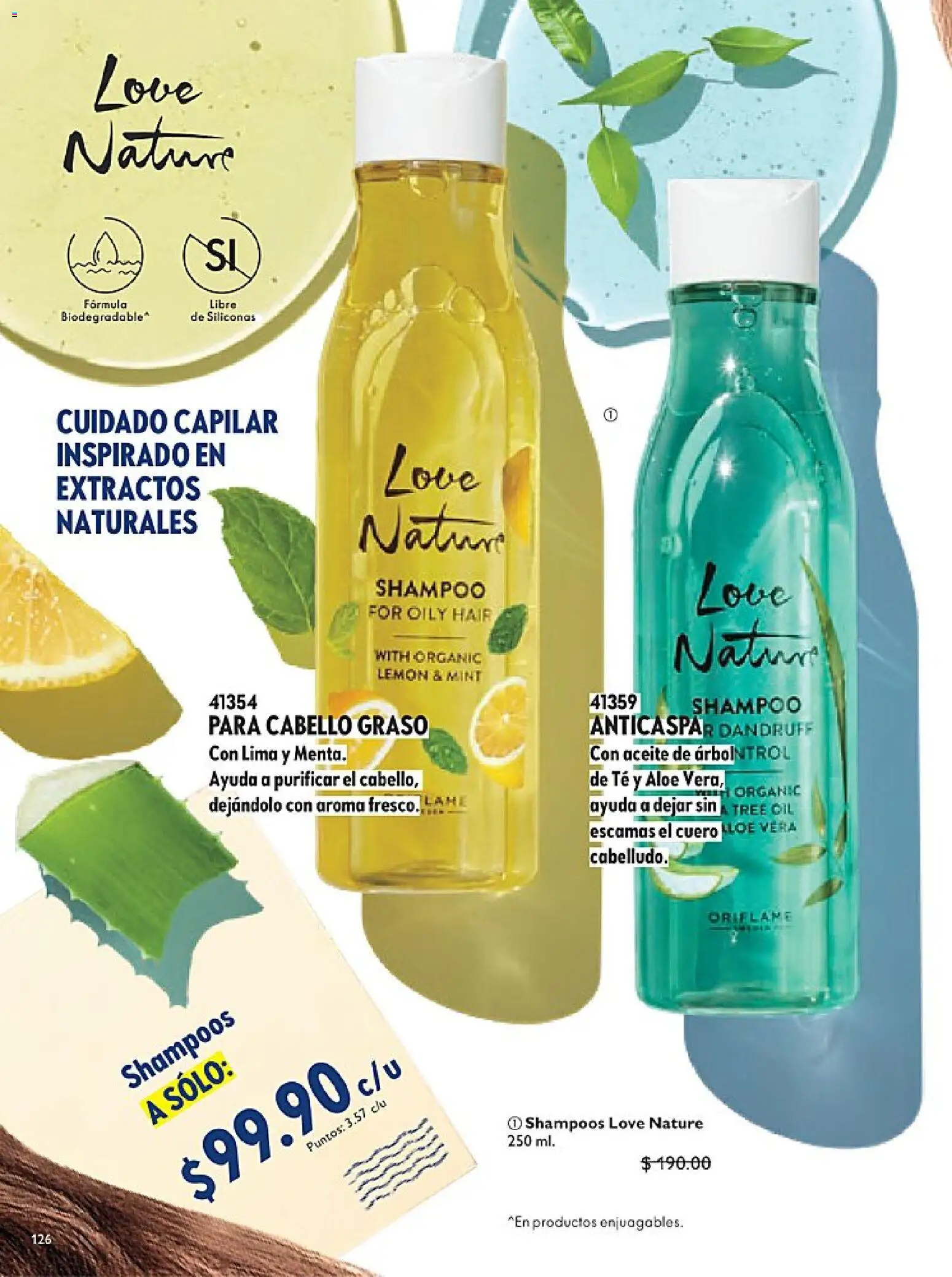 Nuevas ofertas de Oriflame válidas en toda la República Mexicana desde el 14.02.2026. ¡Encuentra las mejores ofertas en Oriflame campaña 3 2026! | Página: 126 | Productos: Lima, Aceite, Té