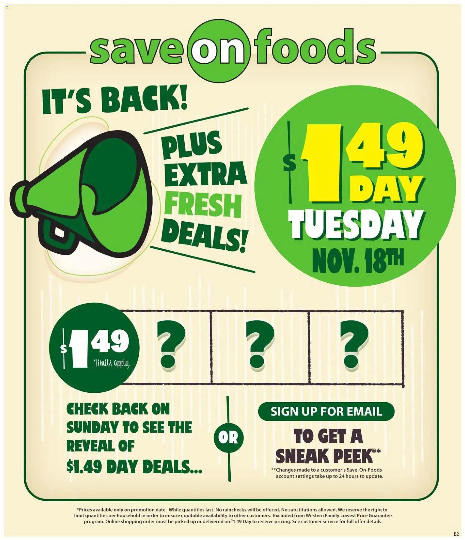 Save on foods flyer valid from 13.11.2025 | Page: 1