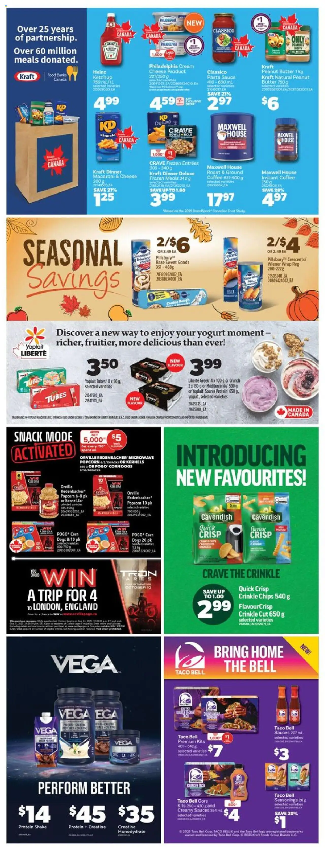 Real Canadian Superstore flyer valid from 02.10.2025 | Page: 36 | Products: Chips, Butter, Cheese, Coffee