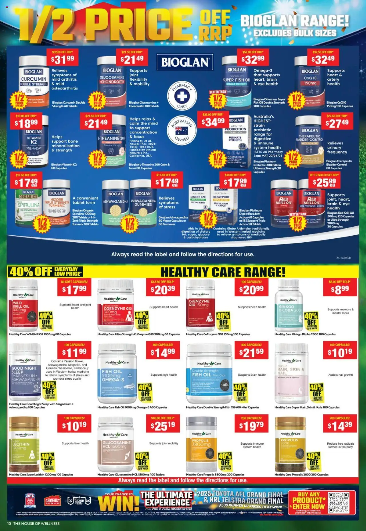 Chemist Warehouse catalogue - valid from 08.09.2025 | Page: 10 | Products: Oil, Fish, Fish oil, Vitamin
