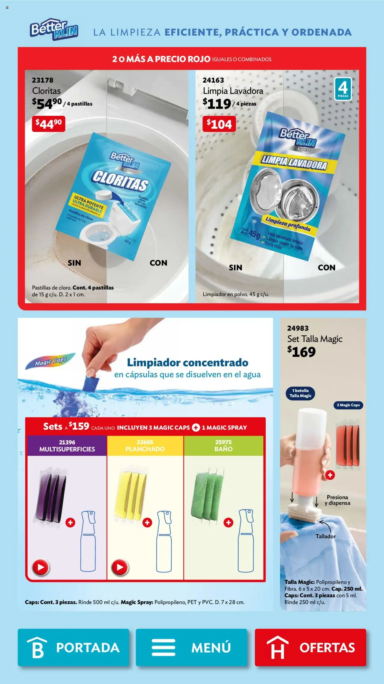 Nuevas ofertas de Betterware válidas en toda la República Mexicana desde el 01.09.2025. ¡Encuentra las mejores ofertas en Betterware - Campaña 9 2025! | Página: 98 | Productos: Agua, Lavadora, Cloro, Baño