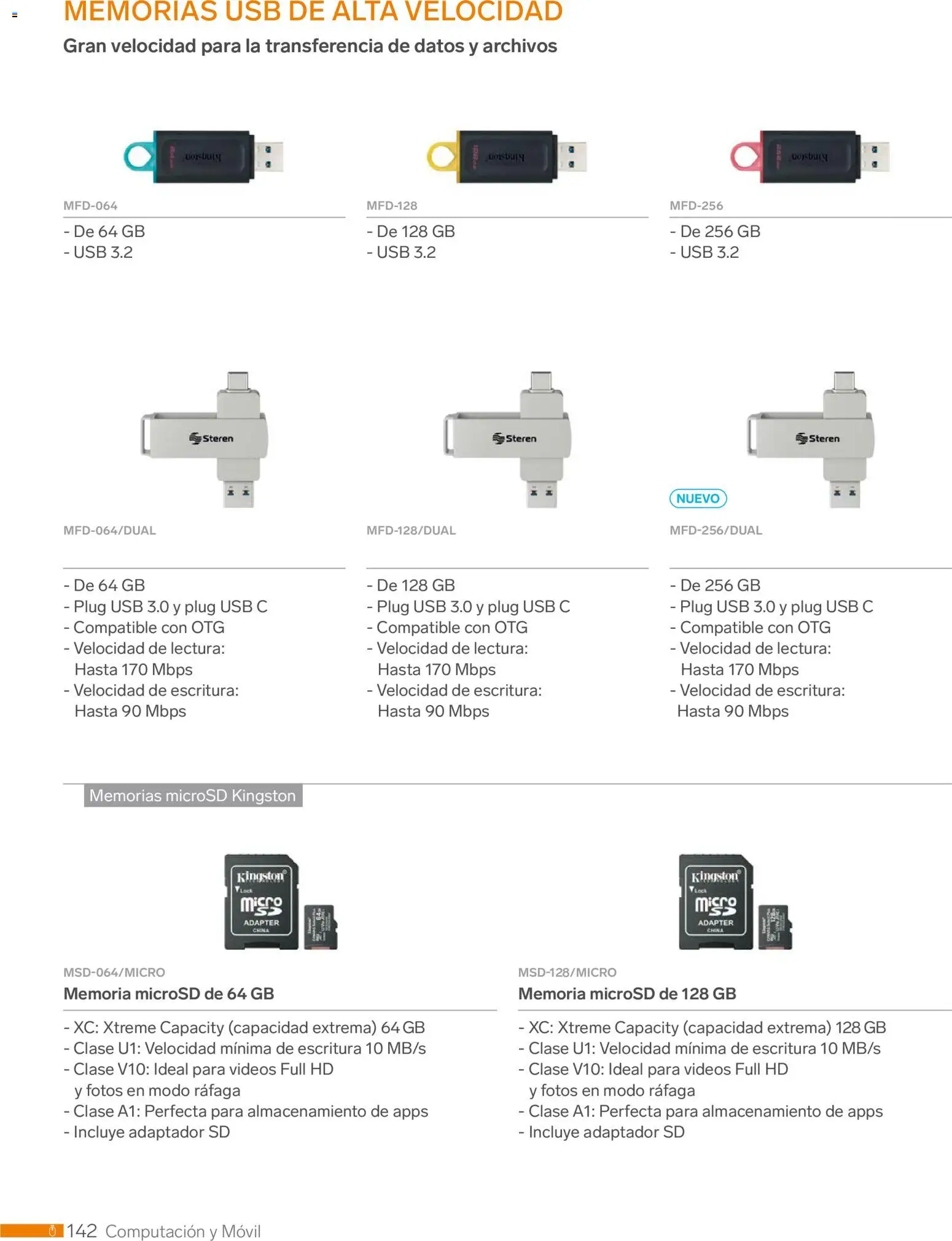 Nuevas ofertas de Steren válidas en toda la República Mexicana desde el 01.01.2026. ¡Encuentra las mejores ofertas en Steren catálogo! | Página: 154 | Productos: Usb, Movil, Adaptador