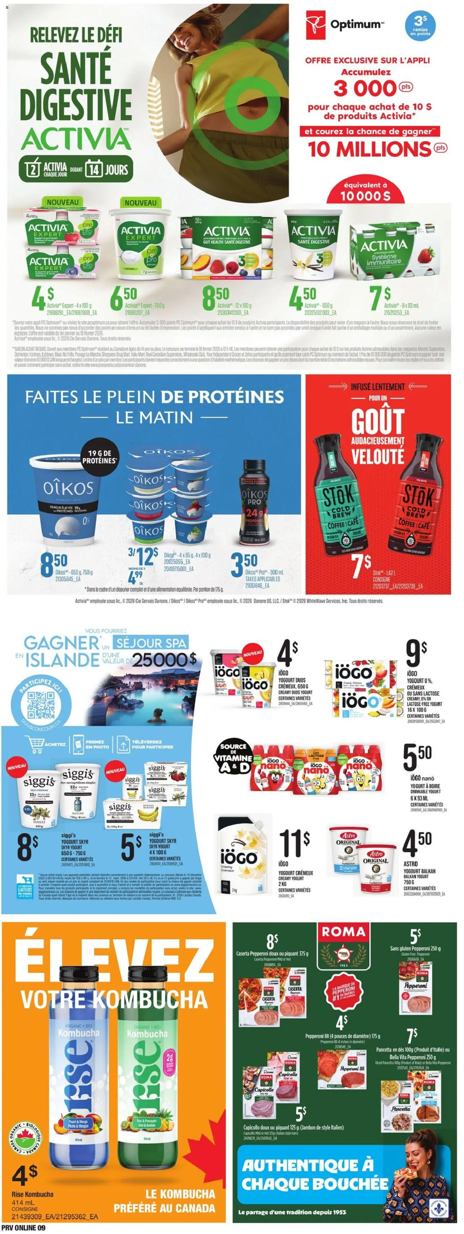 Provigo flyer valid from 29.01.2026 | Page: 11 | Products: Kiwi, PC, Coffee, Ham