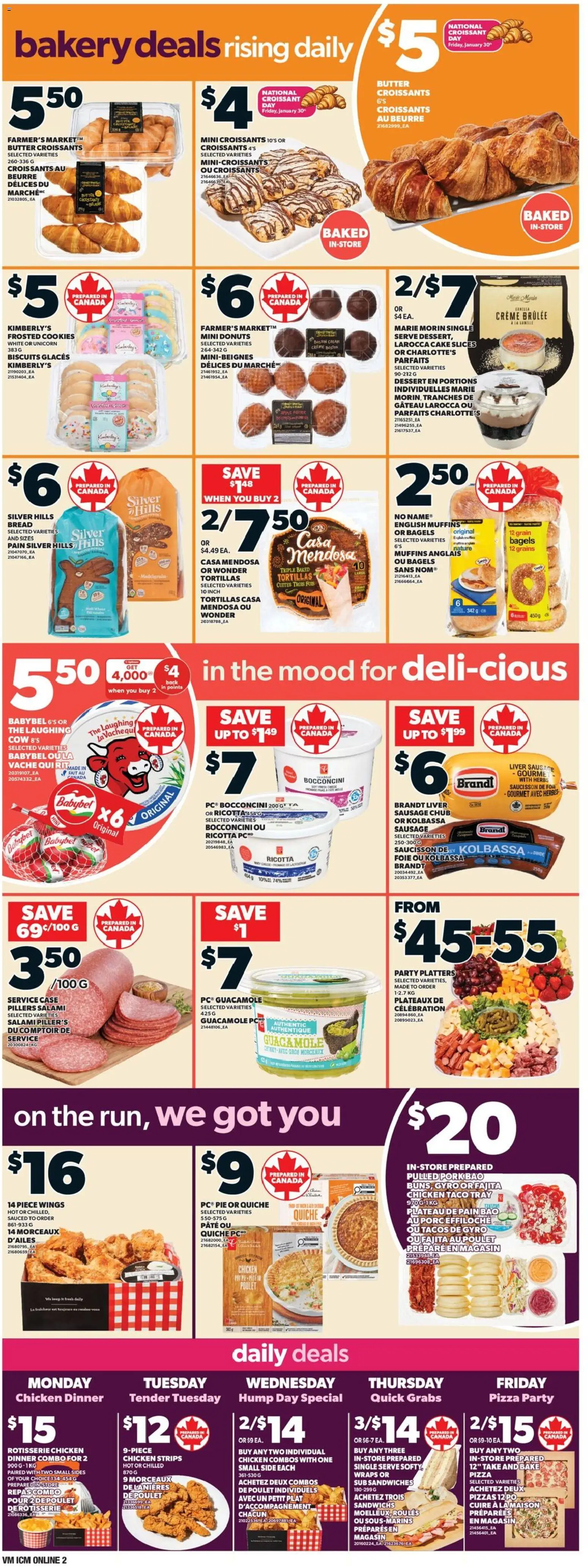 Valu Mart flyer valid from 29.01.2026 | Page: 4 | Products: Cookies, Bakery, Butter, Salami