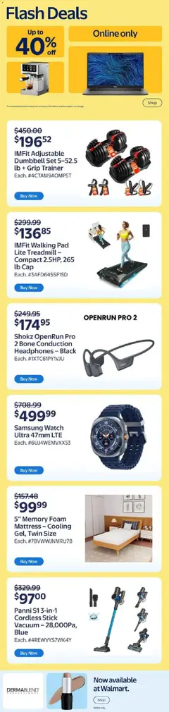 Preview of Walmart weekly flyer from shop Walmart valid from 25.12.2025 | Page: 7 | Products: Cap, Watch, Headphones, Mattress