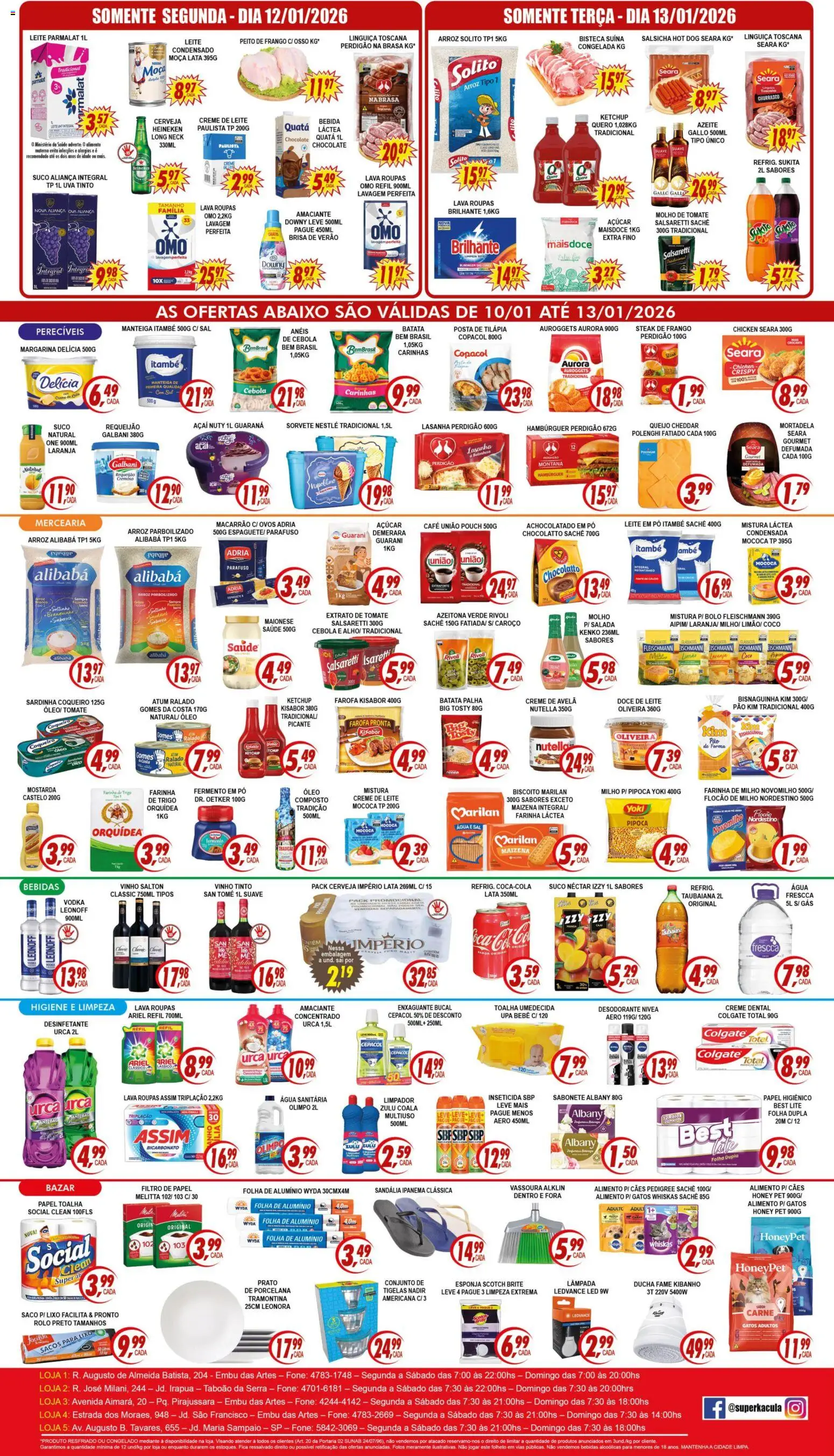 Kaçula Folheto - válido de 10.01.2026 | Página: 2 | Produtos: Bolo, Sabonete, Maionese, Desinfetante