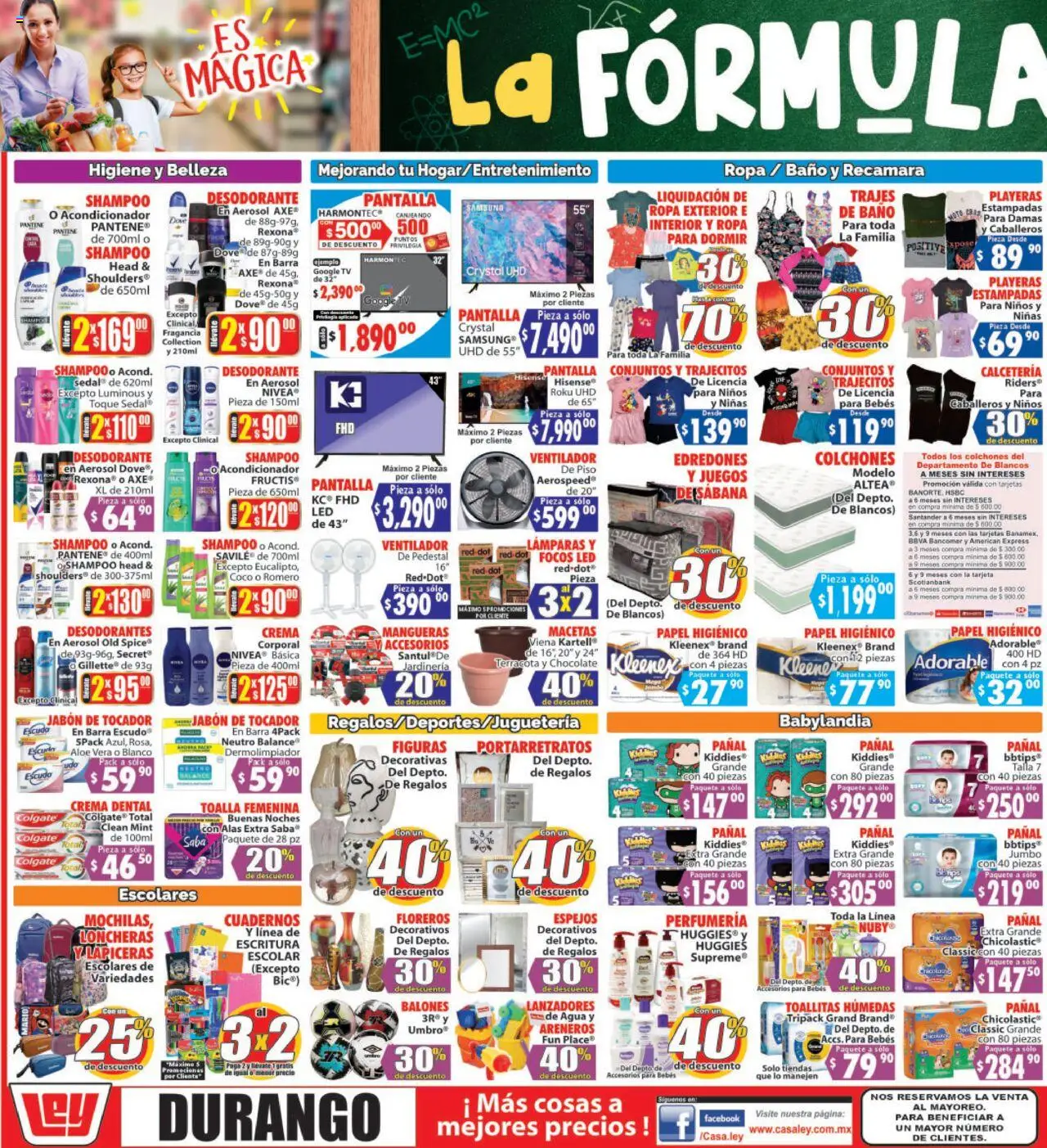 Nuevas ofertas de Casa Ley válidas en toda la República Mexicana desde el 31.07.2025. ¡Encuentra las mejores ofertas en Casa Ley - Folleto Autoservicio! | Página: 3 | Productos: Crema, Papel higiénico, Barra, Baño