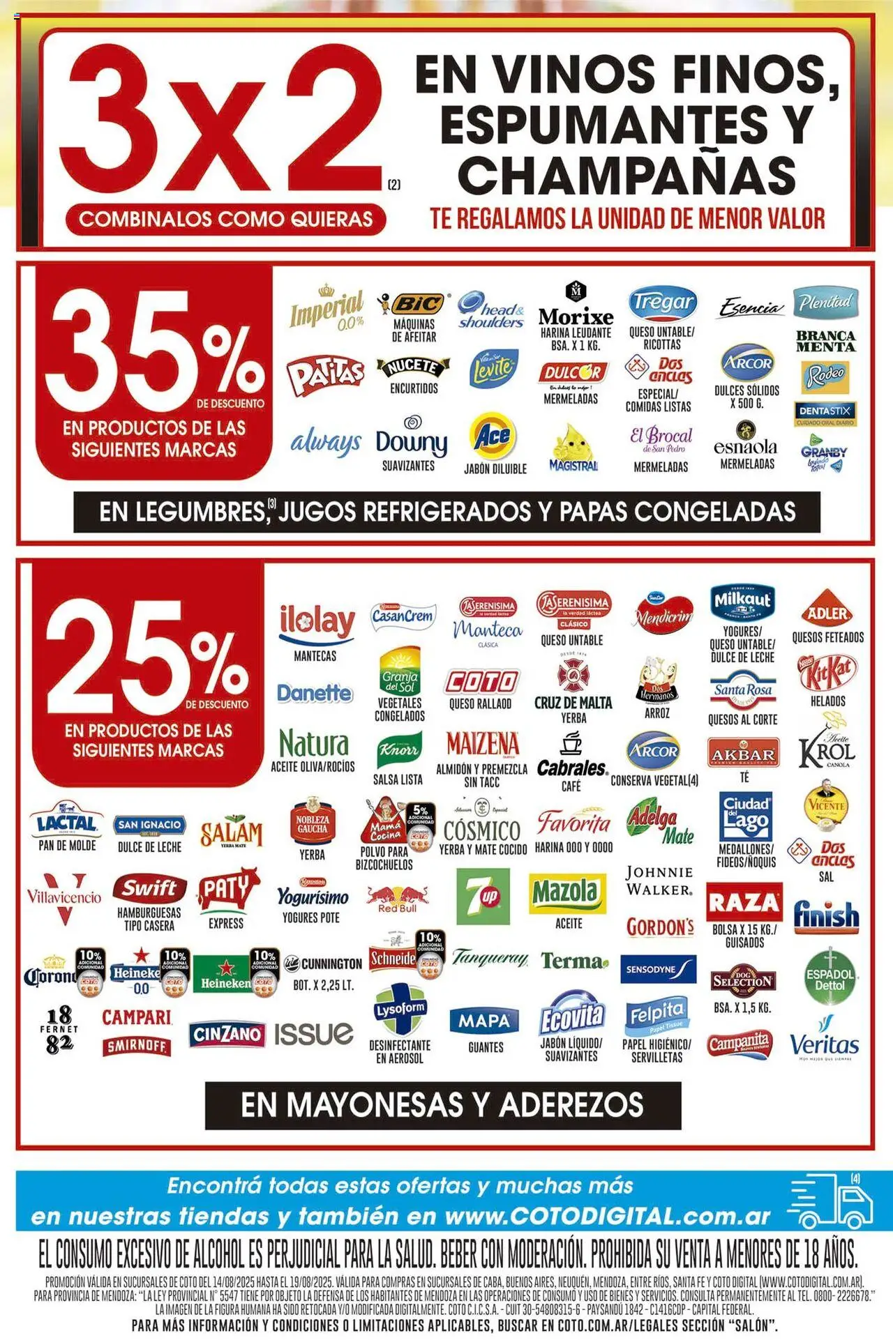 Coto promos │ válido desde el 14.08.2025 | Página: 2 | Productos: Mate, Polvo, Leche, Café