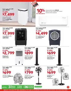 Vista previa de City Club - Catálogo, nuevo folleto de la tienda, válido en México a partir del 01.10.2025 | Página: 13 | Productos: Ventilador, Aire acondicionado