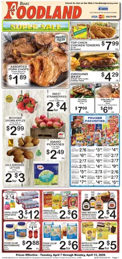 Preview of Foodland weekly ads valid from 07.04.2026 | Page: 1