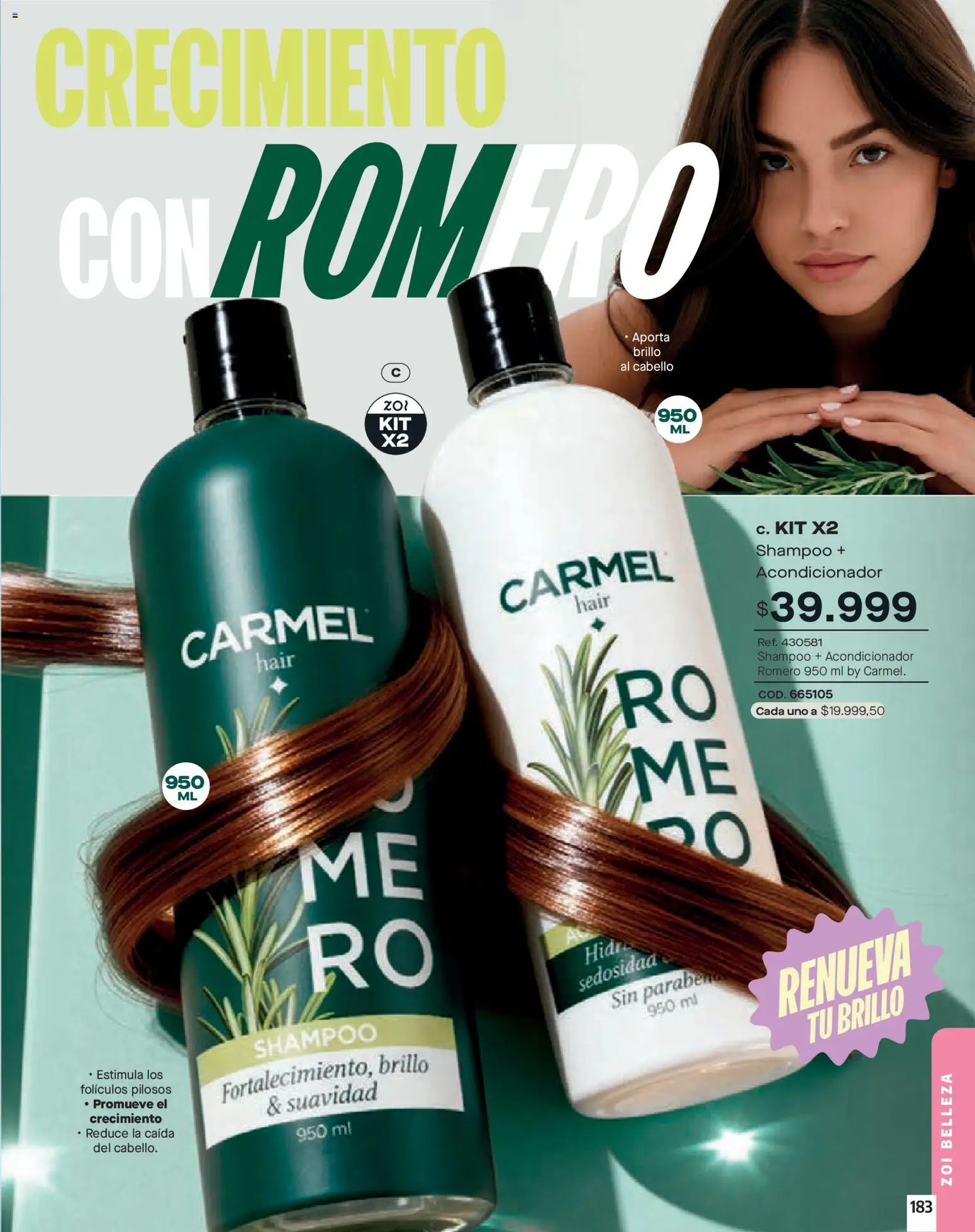 Carmel revista - valida desde el 01.02.2026 | Página: 183 | Productos: Shampoo, Brillo, Acondicionador