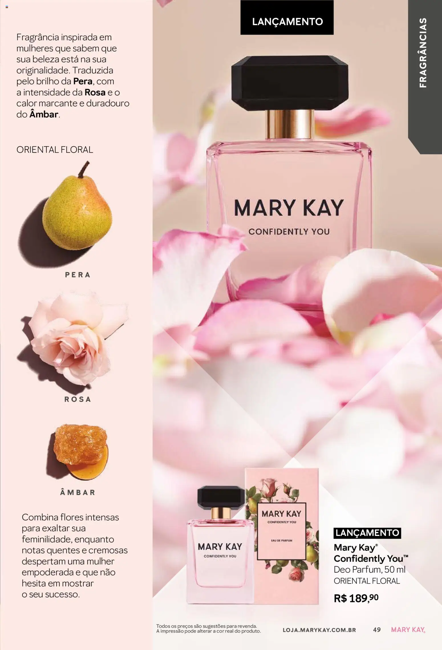 Mary Kay Folheto - válido de 01.11.2025 | Página: 49 | Produtos: Pera, Fragrância, Flores