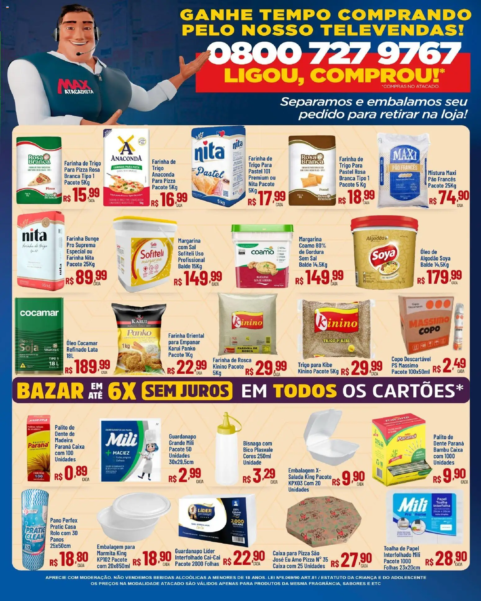 Max Atacadista Folheto - válido de 25.11.2025 | Página: 3 | Produtos: Farinha de trigo, Caixa, Óleo, Soja